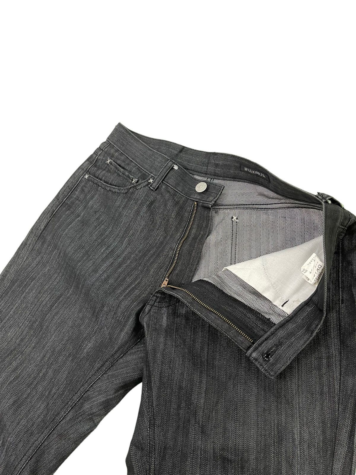 Japanese Brand Herringbones Denim Wild Khakis Relaxed Fit Wide Leg 4🟦2 Size US 31 - 10 Thumbnail