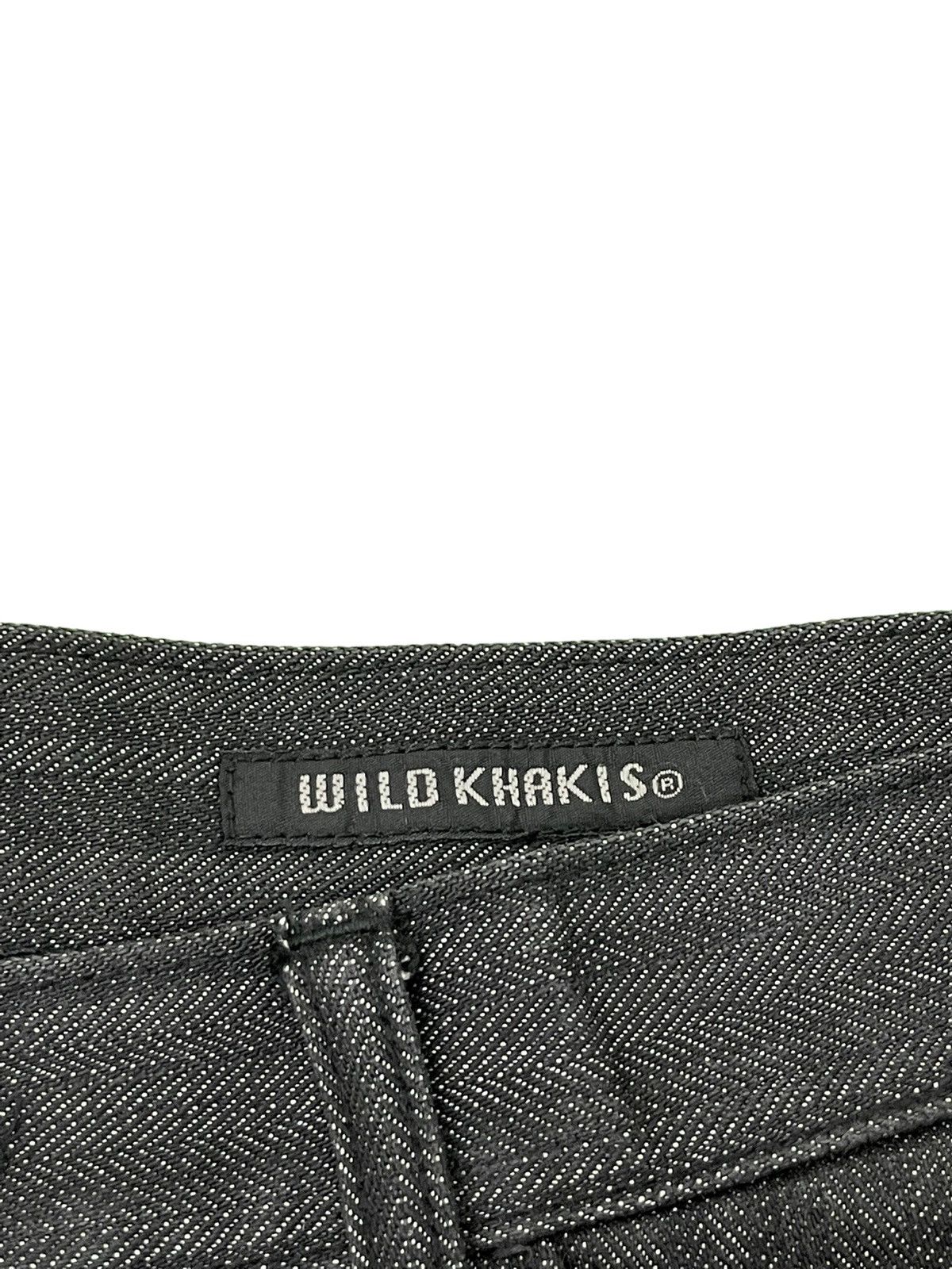 Japanese Brand Herringbones Denim Wild Khakis Relaxed Fit Wide Leg 4🟦2 Size US 31 - 9 Thumbnail