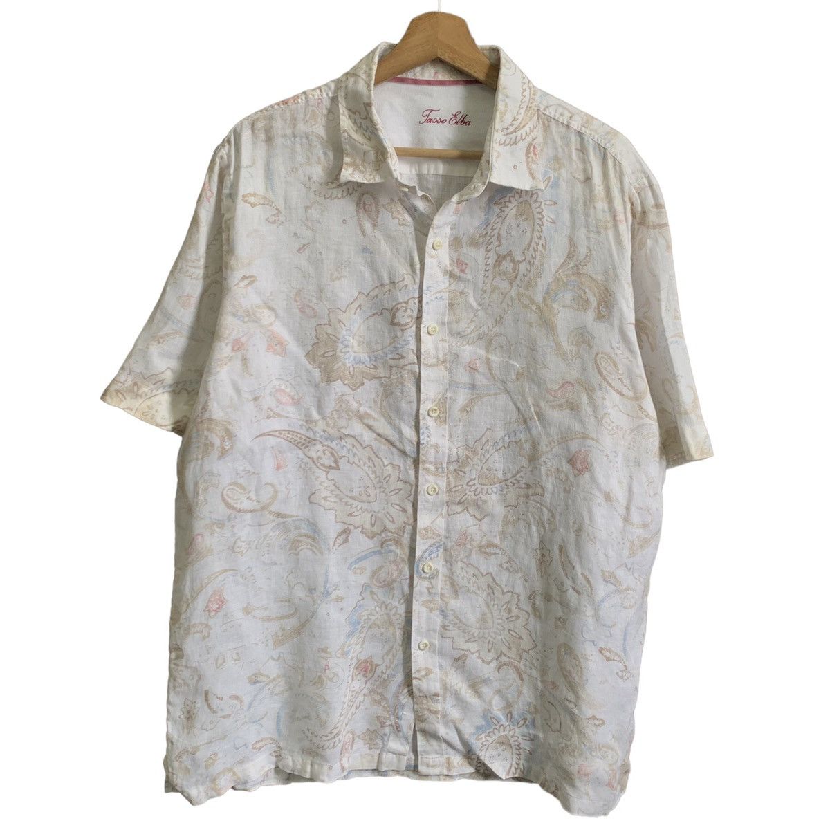 Vintage Vintage Tasso Elba Button Up Shirt Size US L / EU 52-54 / 3 - 1 Thumbnail