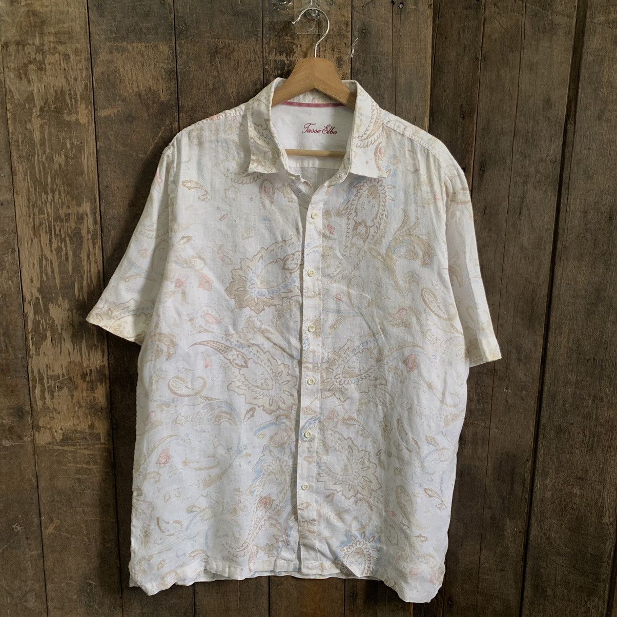 Vintage Vintage Tasso Elba Button Up Shirt Size US L / EU 52-54 / 3 - 9 Thumbnail