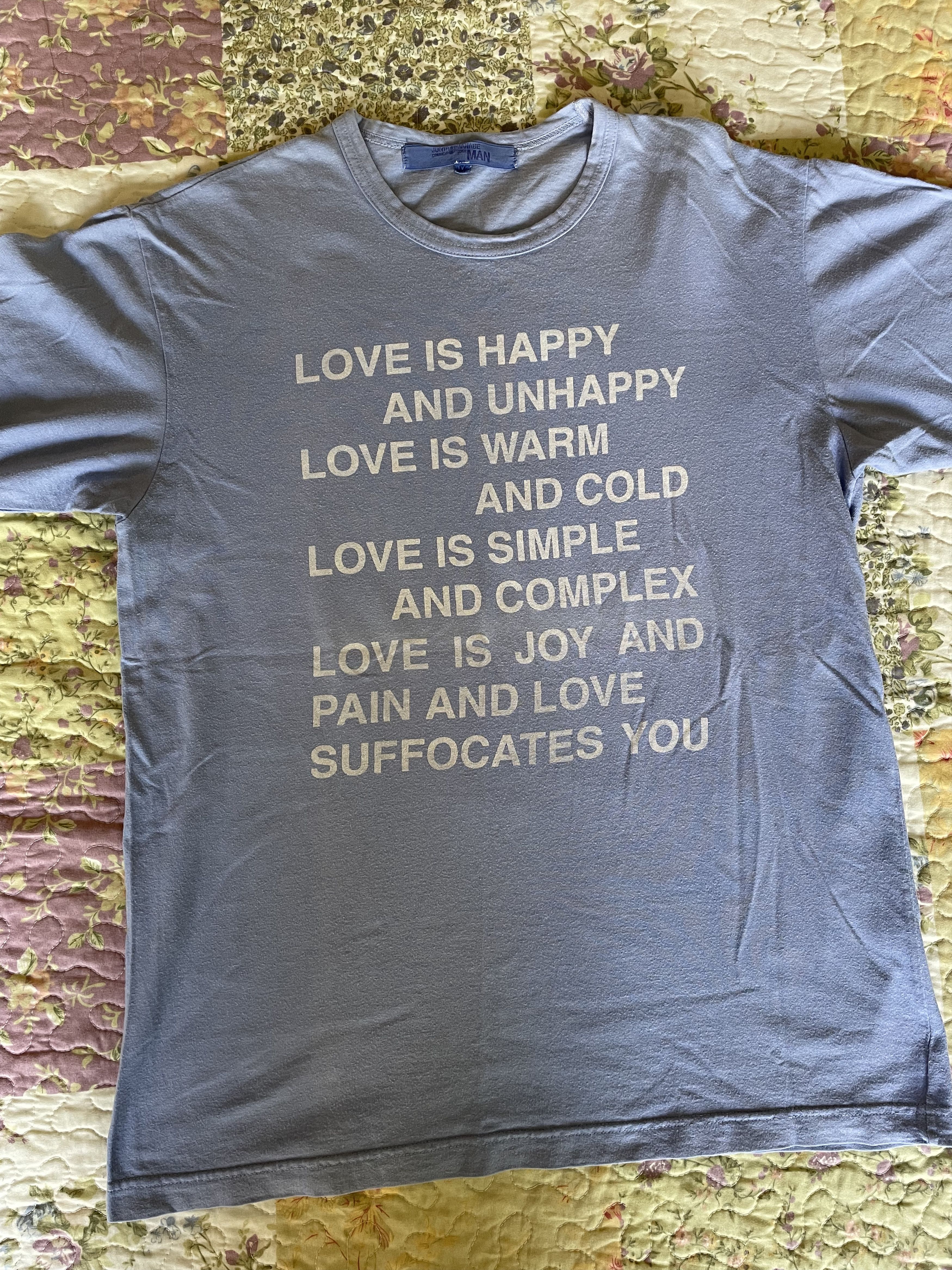 Junya Watanabe SS02 POEM TEE | Grailed