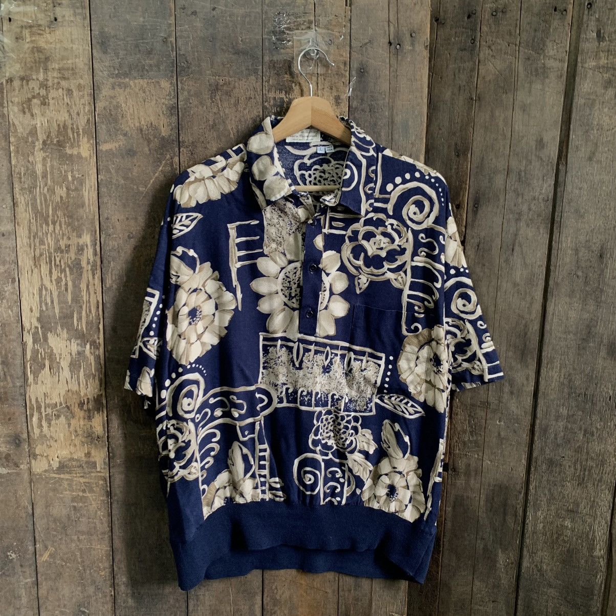 Norm Thompson × Vintage Vintage Norm Thompson Full Print Button Up Shirt Size US L / EU 52-54 / 3 - 8 Thumbnail
