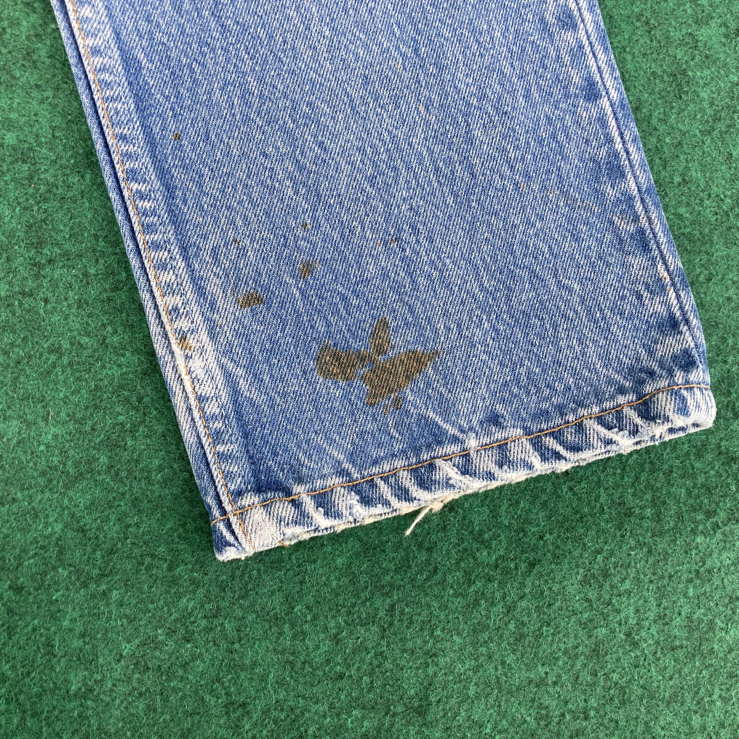 Levi's × Vintage Vtg Levis 501xx Distressed Ripped Light Wash Grunge Jeans Size US 28 / EU 44 - 8 Thumbnail