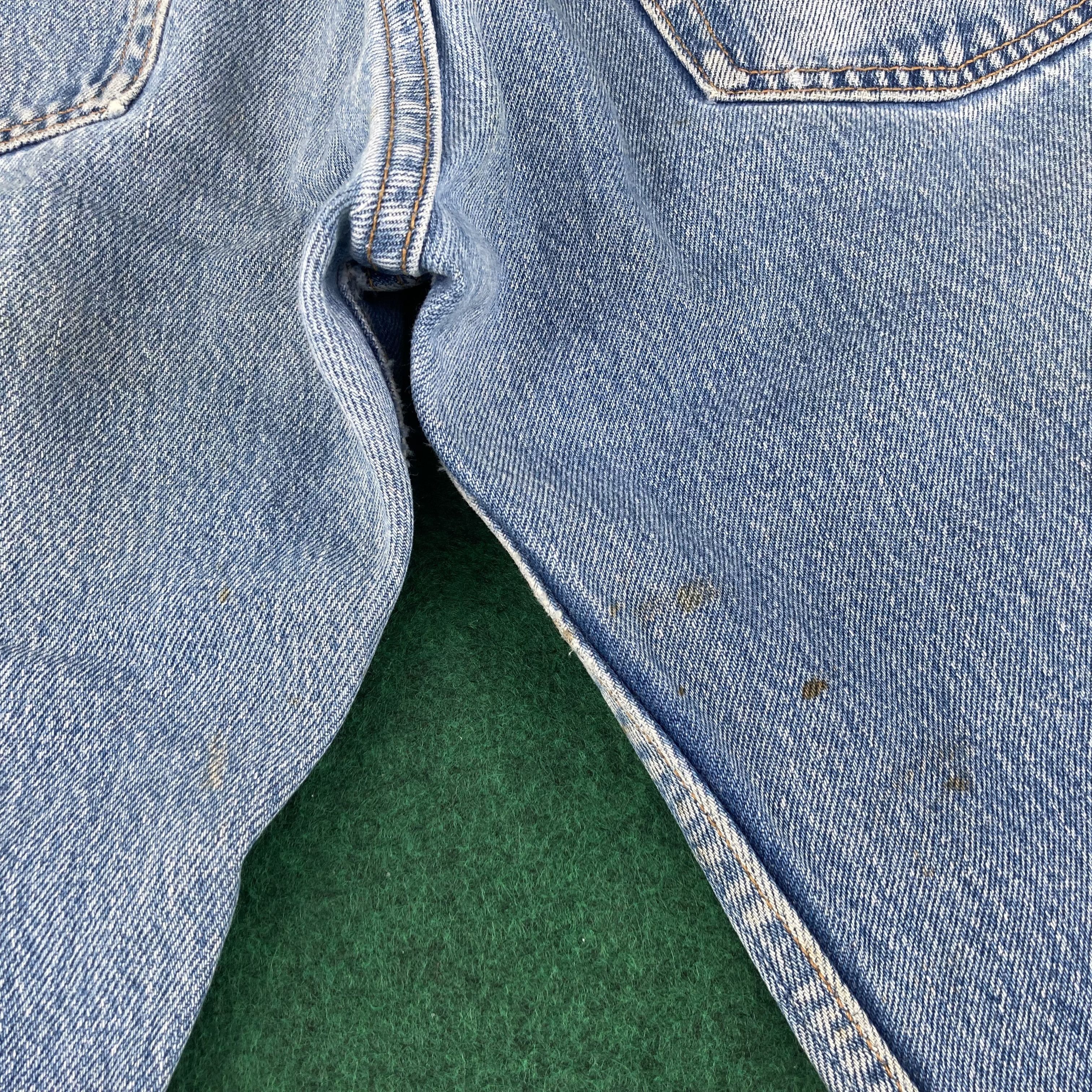 Levi's × Vintage Vtg Levis 501xx Distressed Ripped Light Wash Grunge Jeans Size US 28 / EU 44 - 12 Thumbnail
