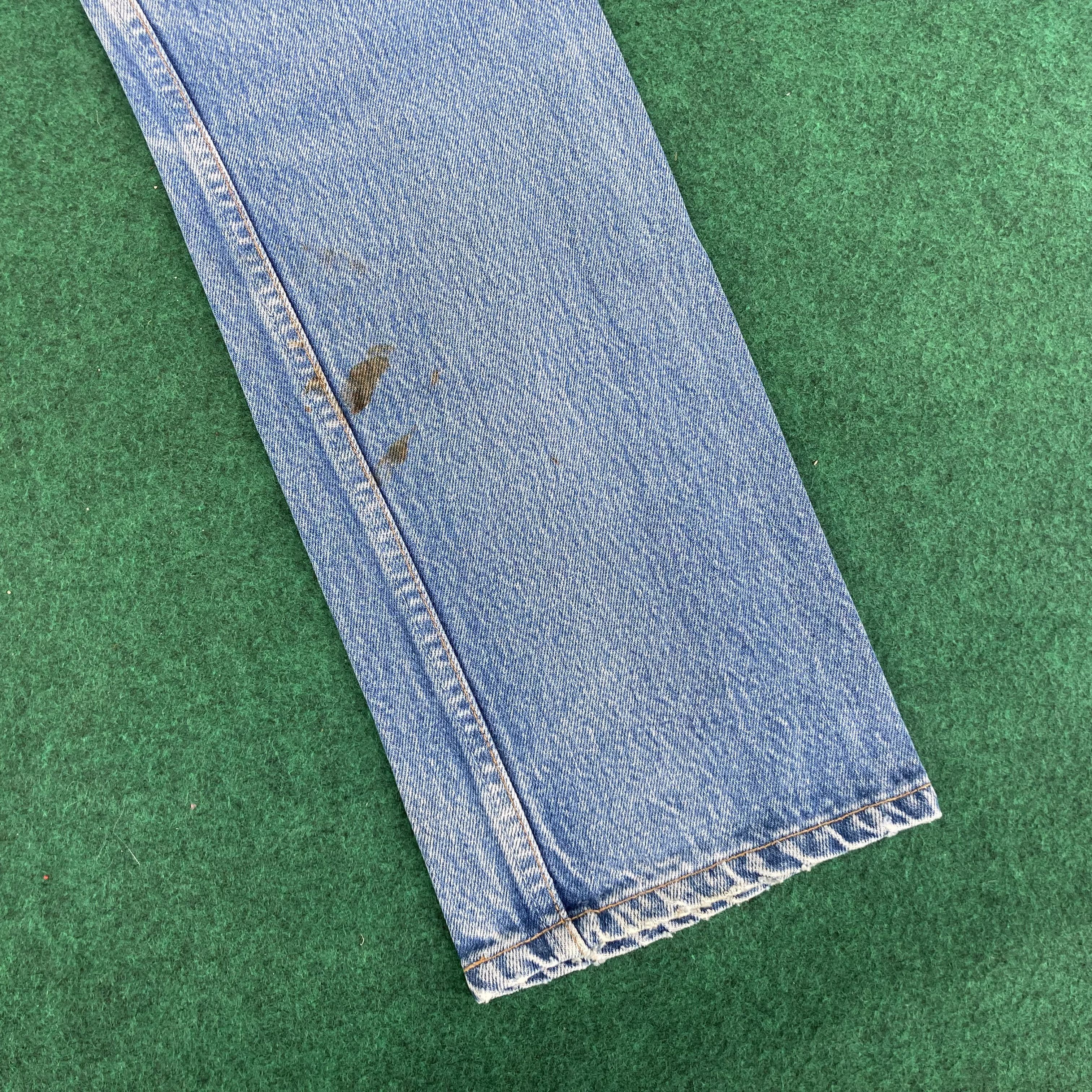 Levi's × Vintage Vtg Levis 501xx Distressed Ripped Light Wash Grunge Jeans Size US 28 / EU 44 - 11 Thumbnail