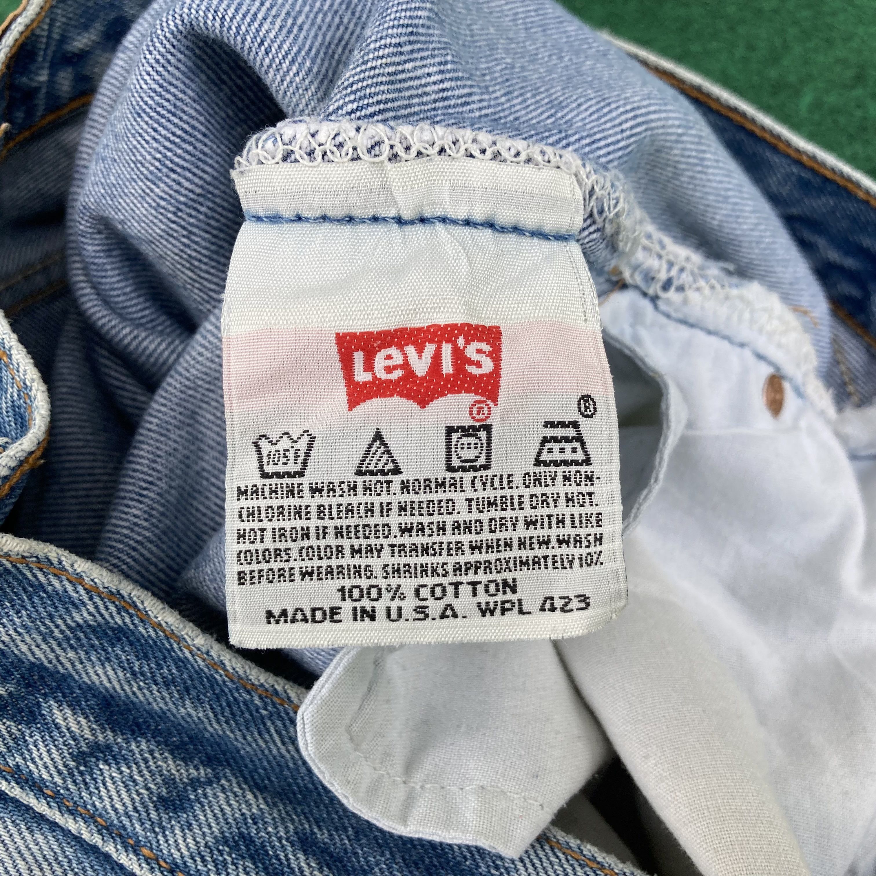 Levi's × Vintage Vtg Levis 501xx Distressed Ripped Light Wash Grunge Jeans Size US 28 / EU 44 - 14 Thumbnail