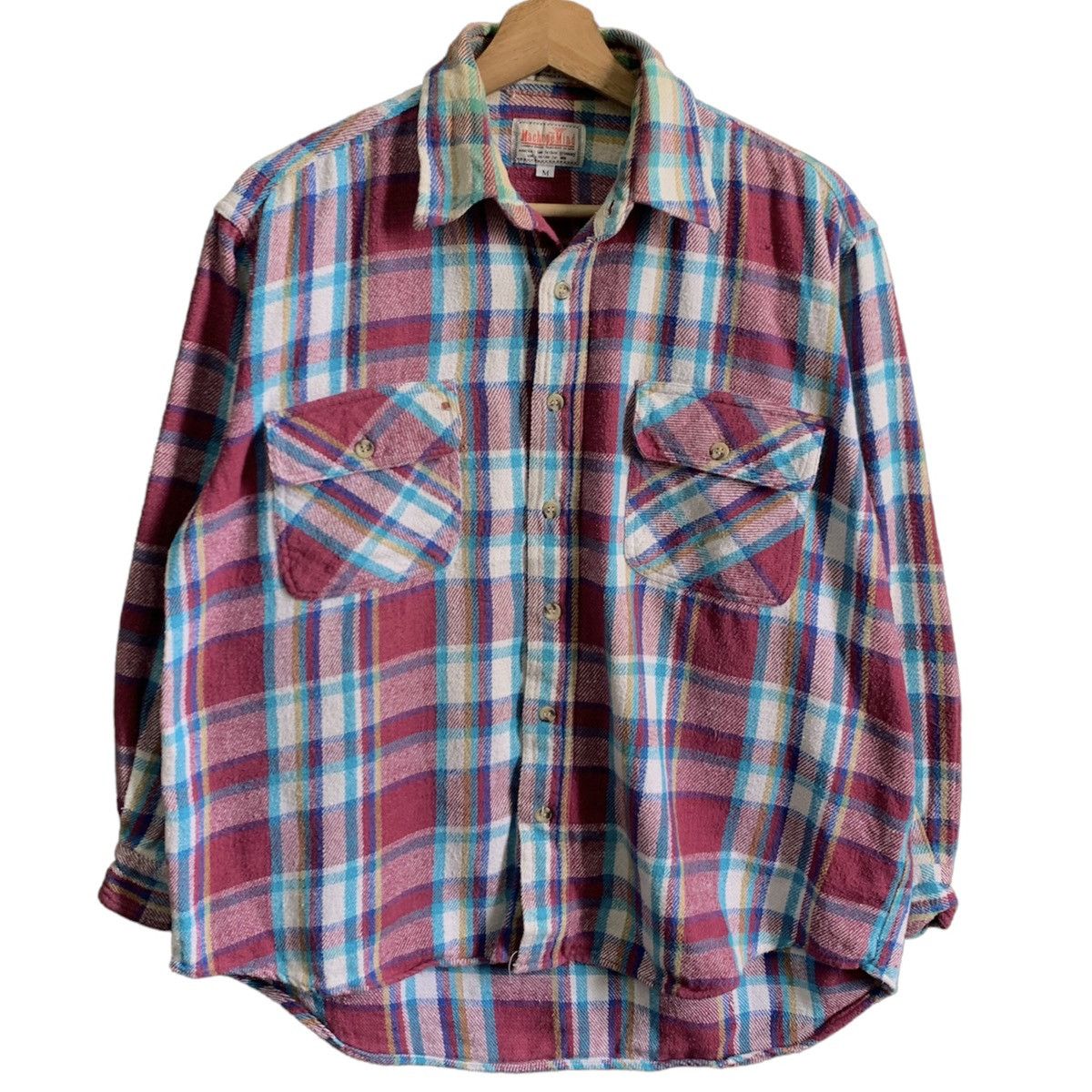 Japanese Brand × Vintage Vintage Machope Mind Button Up Long Shirt Size US M / EU 48-50 / 2 - 1 Thumbnail