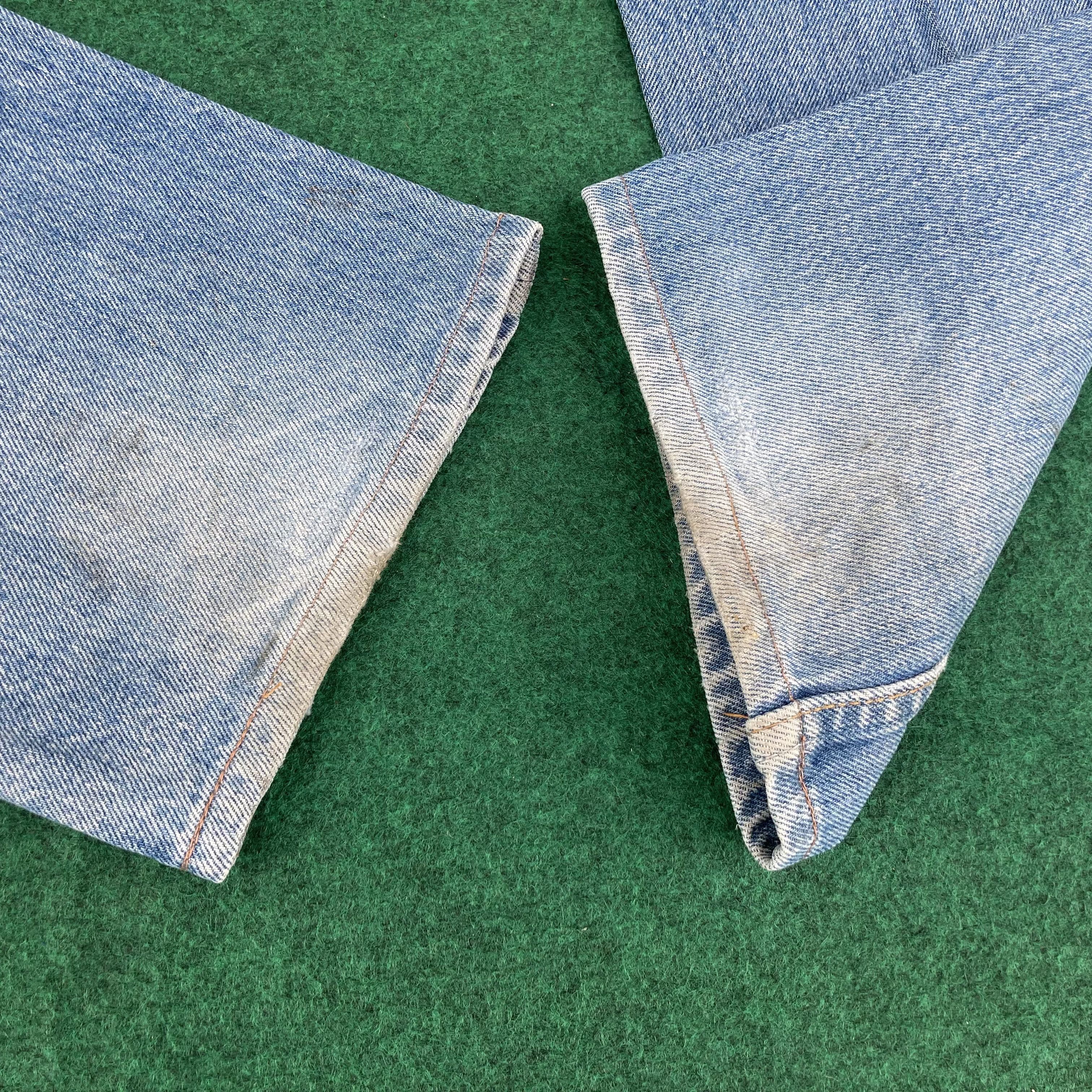 Levi's × Vintage Vtg Levis 501 Distressed Ripped Light Wash 90s Punk Jeans Size US 31 - 5 Thumbnail