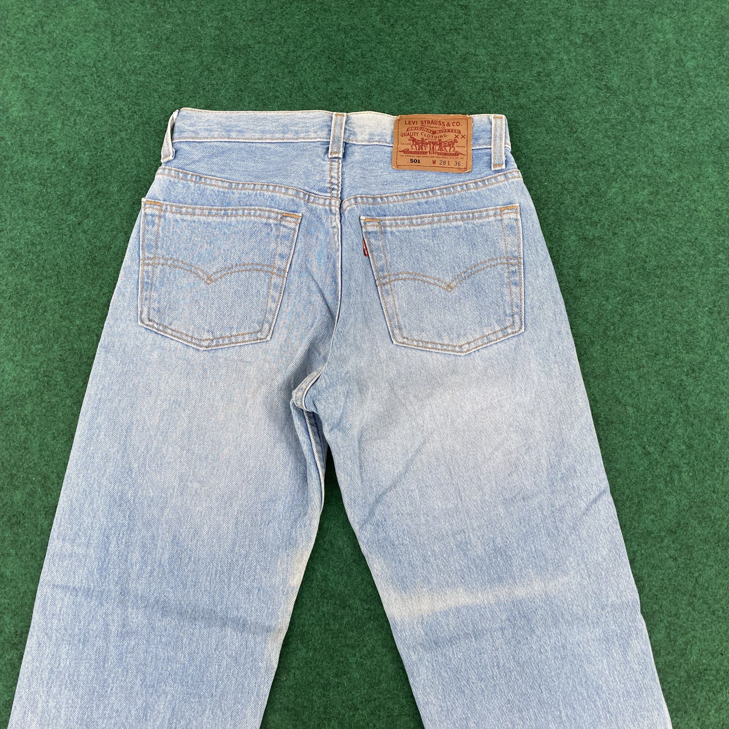 Levi's × Vintage Vtg Levis 501 Light Wash Jeans Size US 26 / EU 42 - 6 Thumbnail
