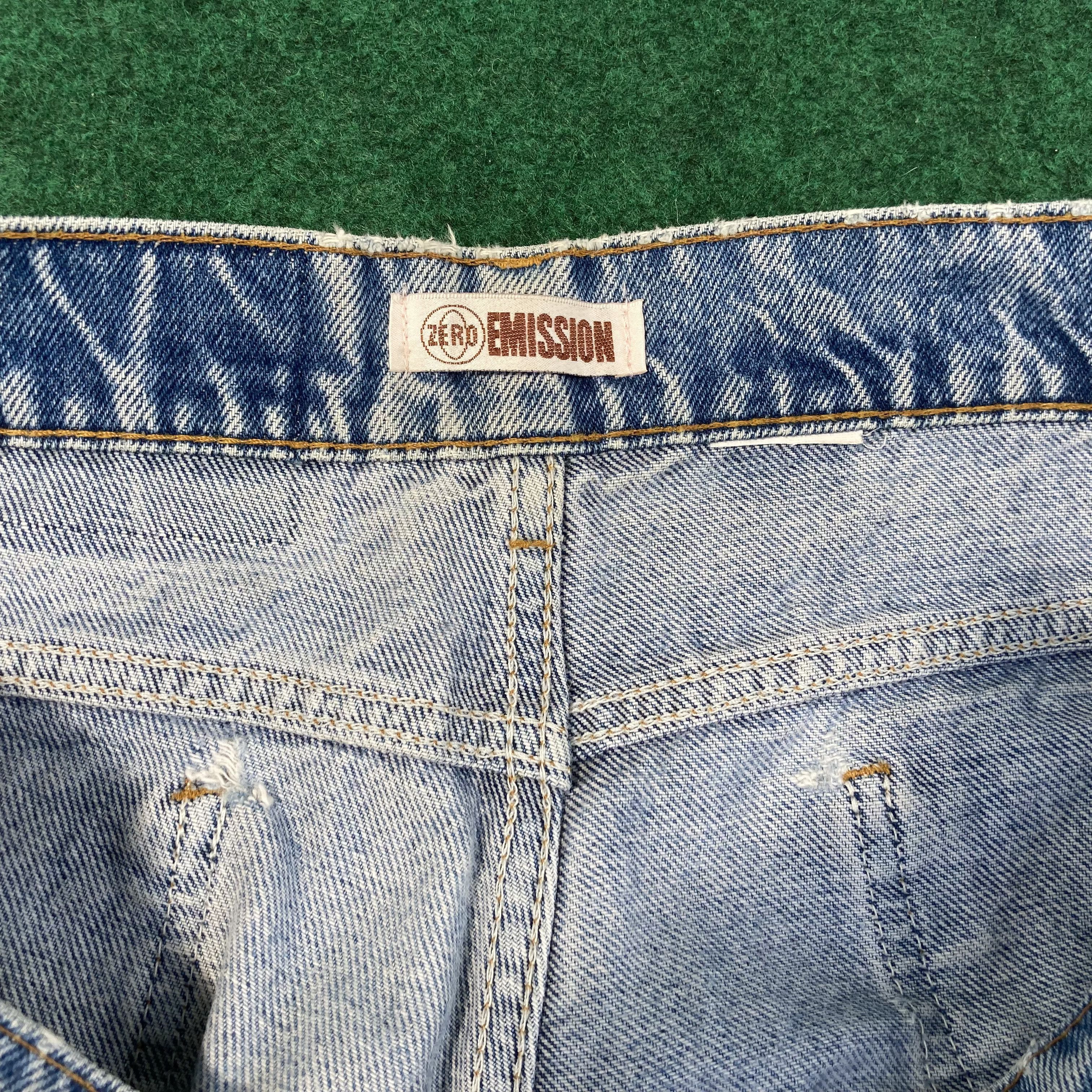 Levi's × Vintage Vtg Emission Levis 505 Light Wash Paint 90s Jeans Size US 32 / EU 48 - 7 Thumbnail