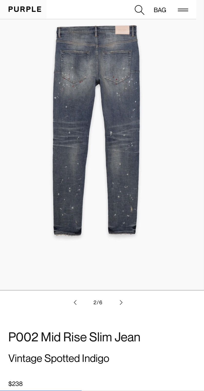 Purple P002 Vintage Spotted Indigo | Grailed