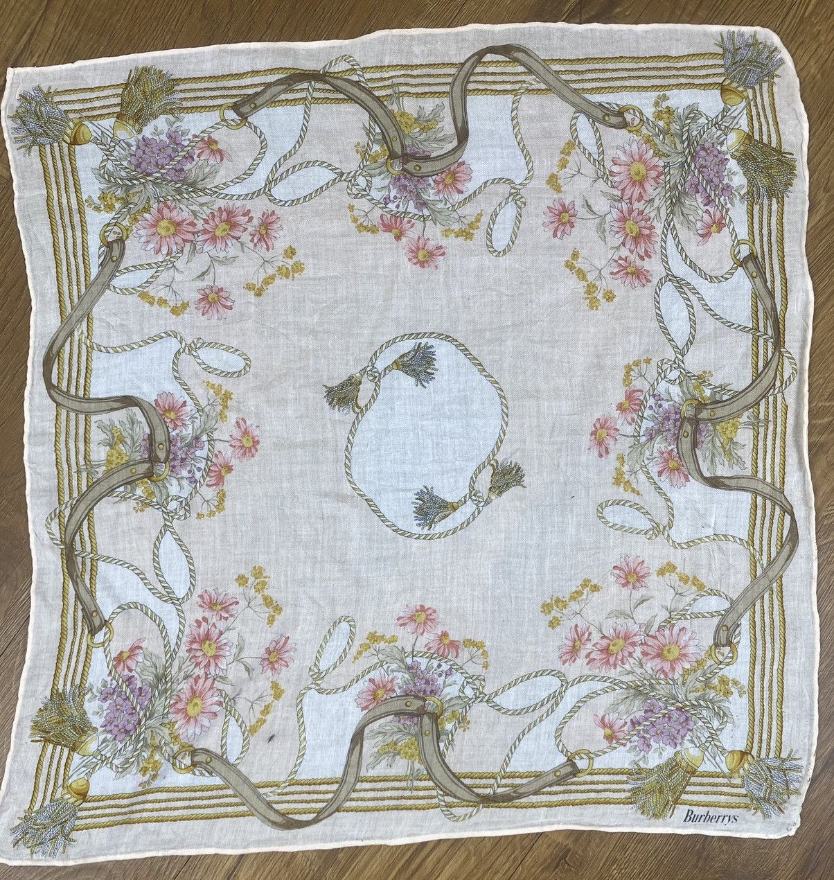 Burberry Vintage Burberrys Handkerchief / Bandana / Neckerchief Size ONE SIZE - 2 Thumbnail