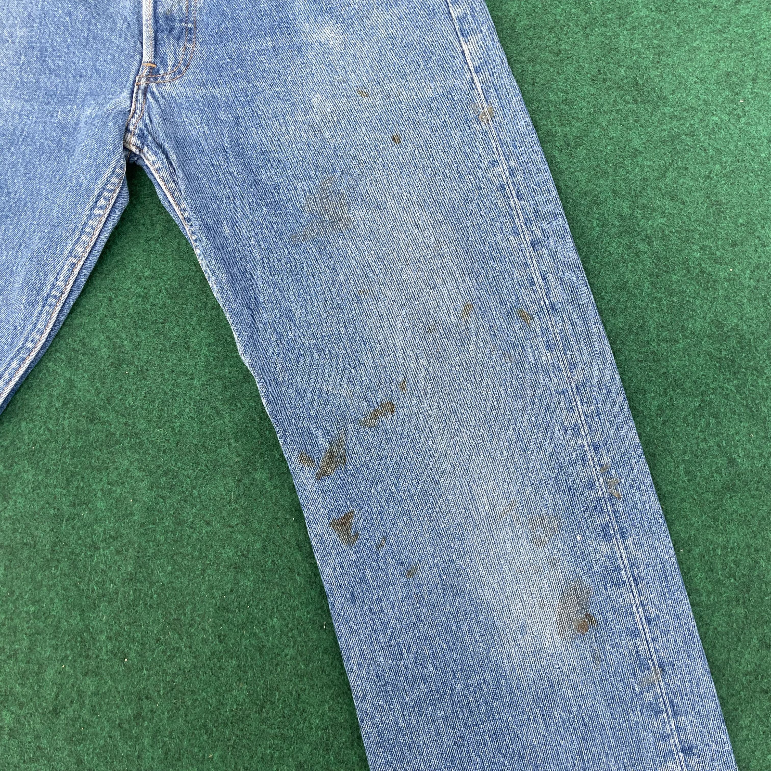 Levi's × Vintage Vtg Levis 501 Distressed Light Wash 90s Punk Grunge Jeans Size US 30 / EU 46 - 5 Thumbnail