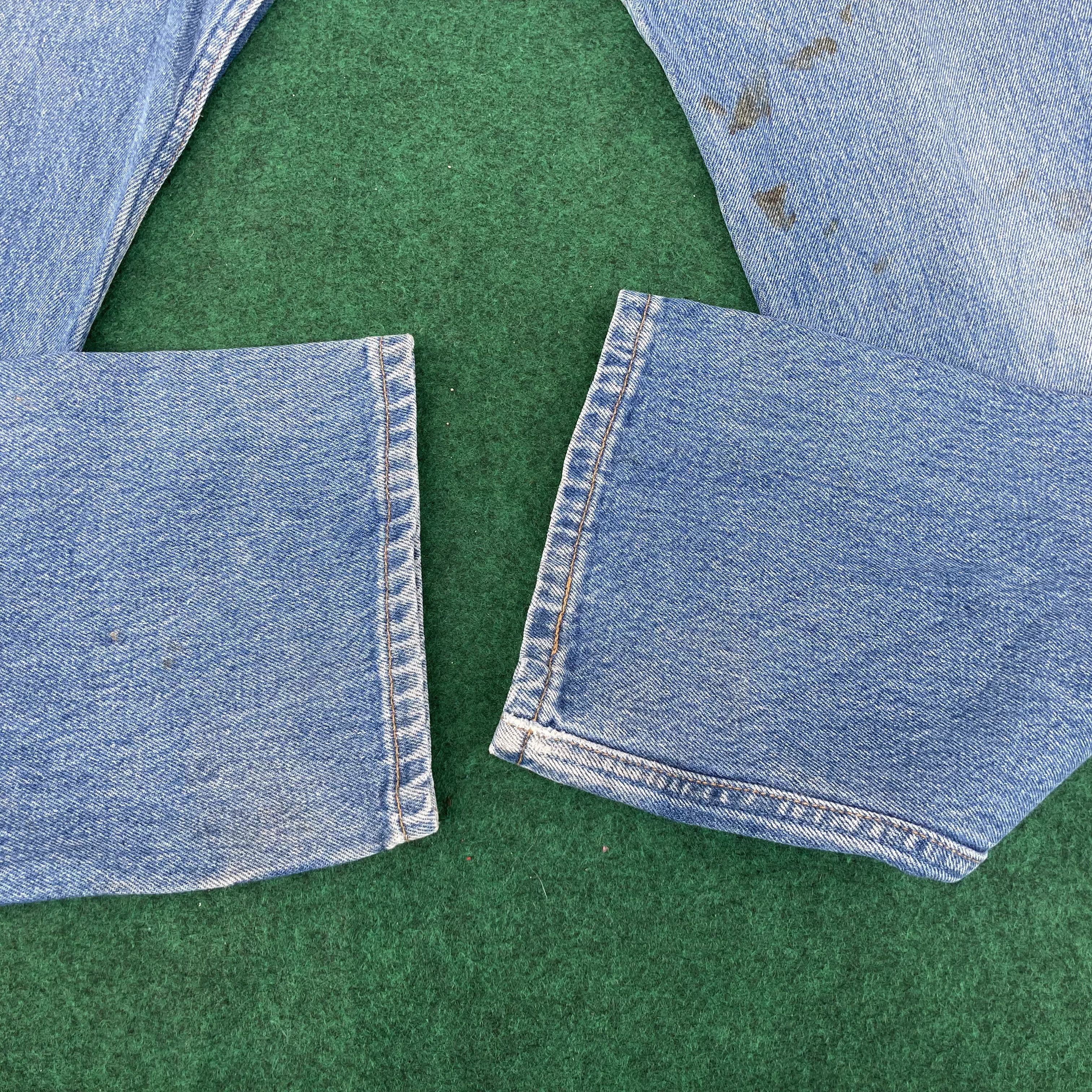 Levi's × Vintage Vtg Levis 501 Distressed Light Wash 90s Punk Grunge Jeans Size US 30 / EU 46 - 6 Thumbnail