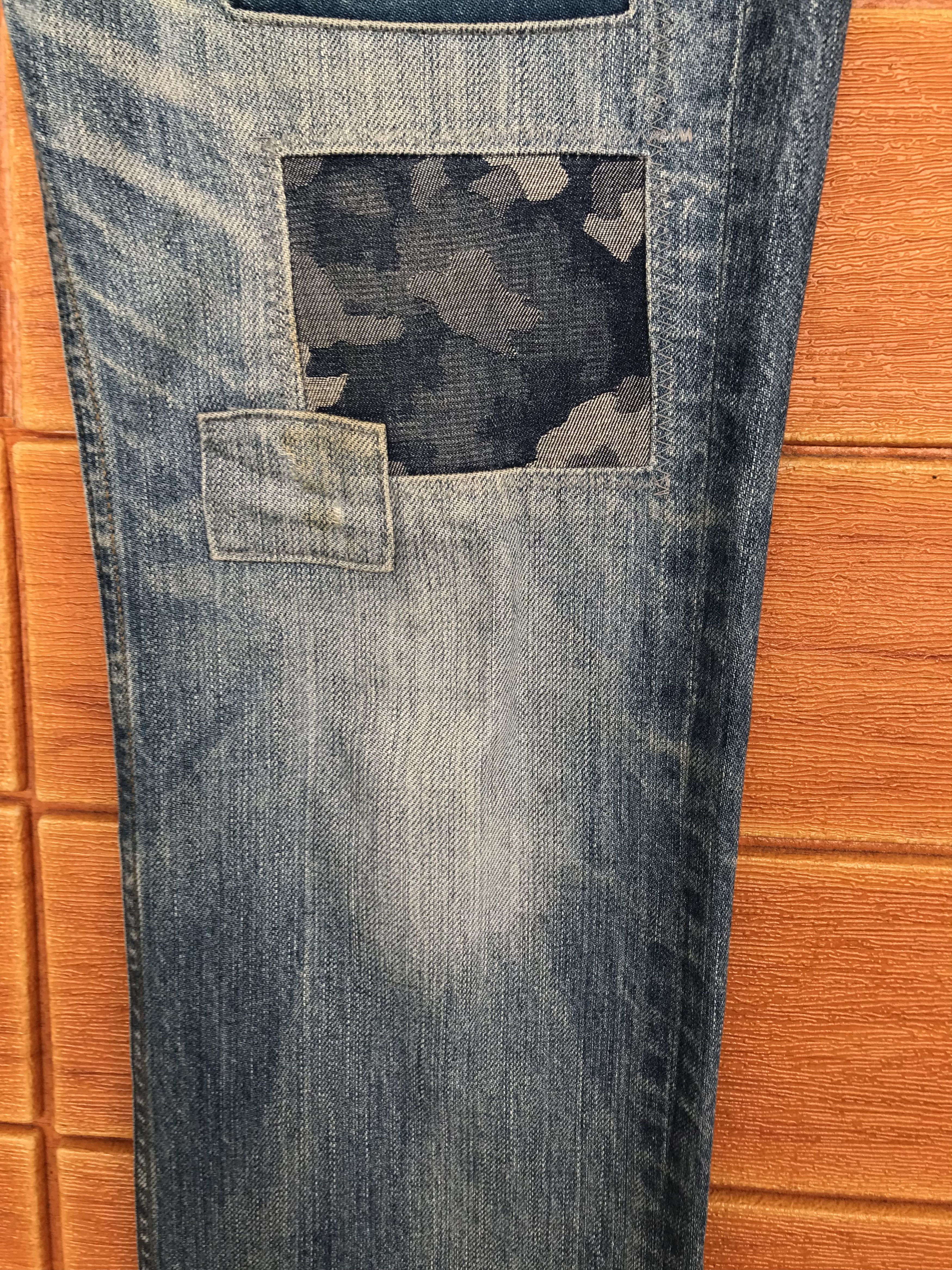 Comme des Garcons × Undercover Lyric Patchwork Distressed Denim Jeans Size US 32 / EU 48 - 11 Thumbnail