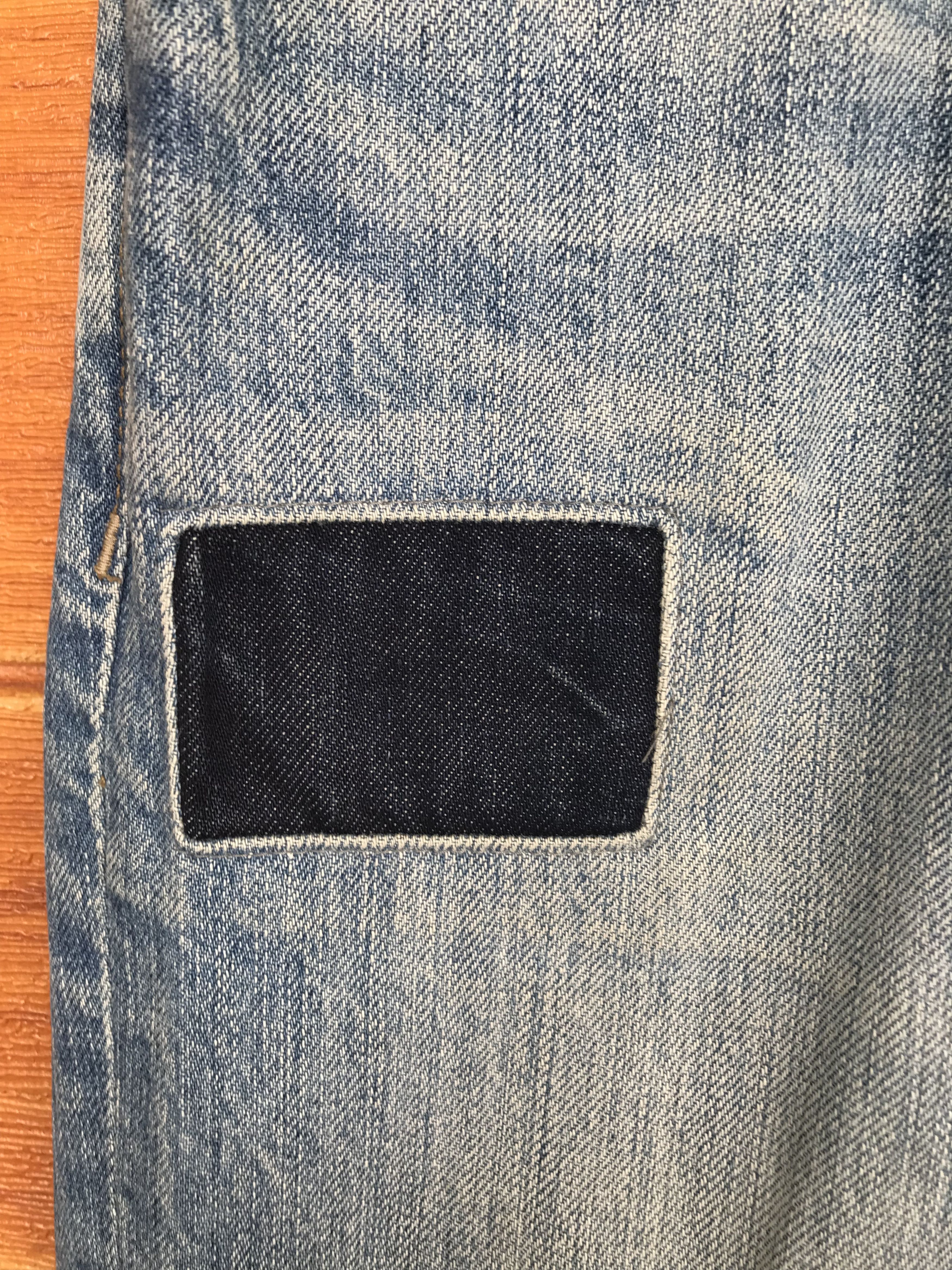 Comme des Garcons × Undercover Lyric Patchwork Distressed Denim Jeans Size US 32 / EU 48 - 5 Thumbnail