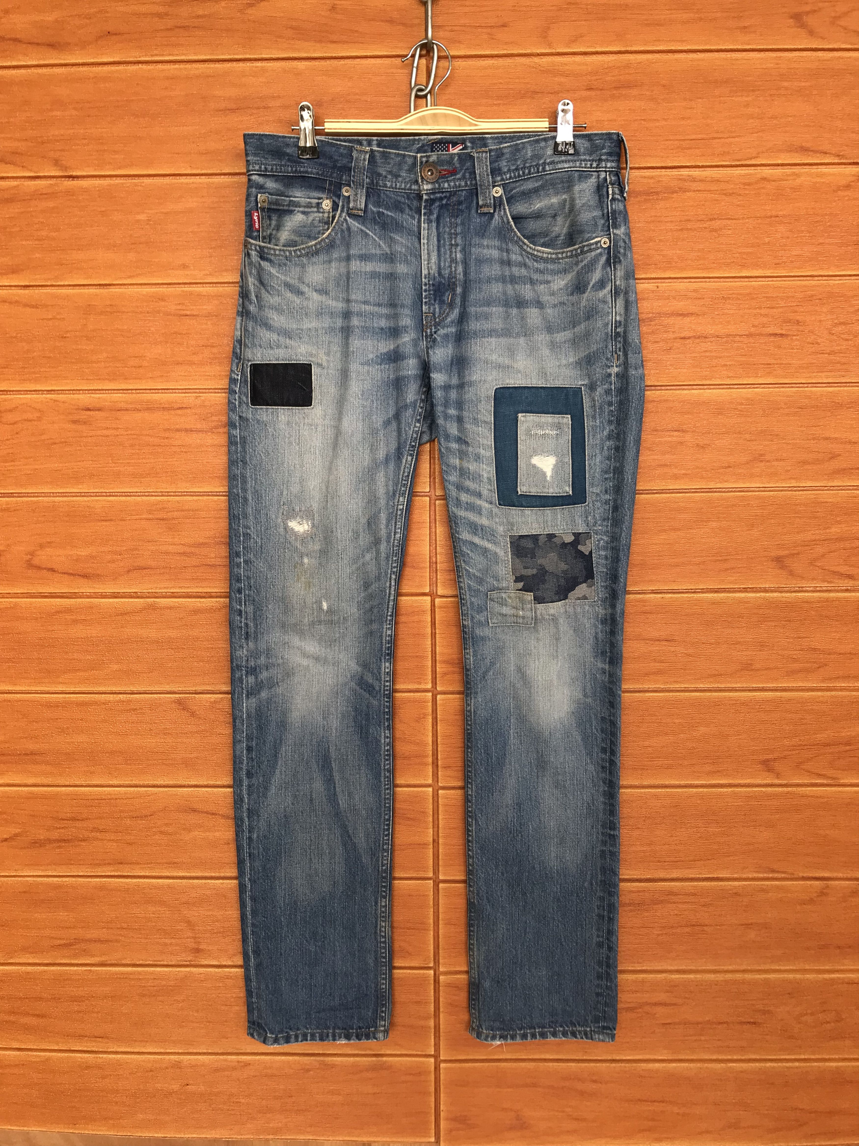 Comme des Garcons × Undercover Lyric Patchwork Distressed Denim Jeans Size US 32 / EU 48 - 1 Thumbnail