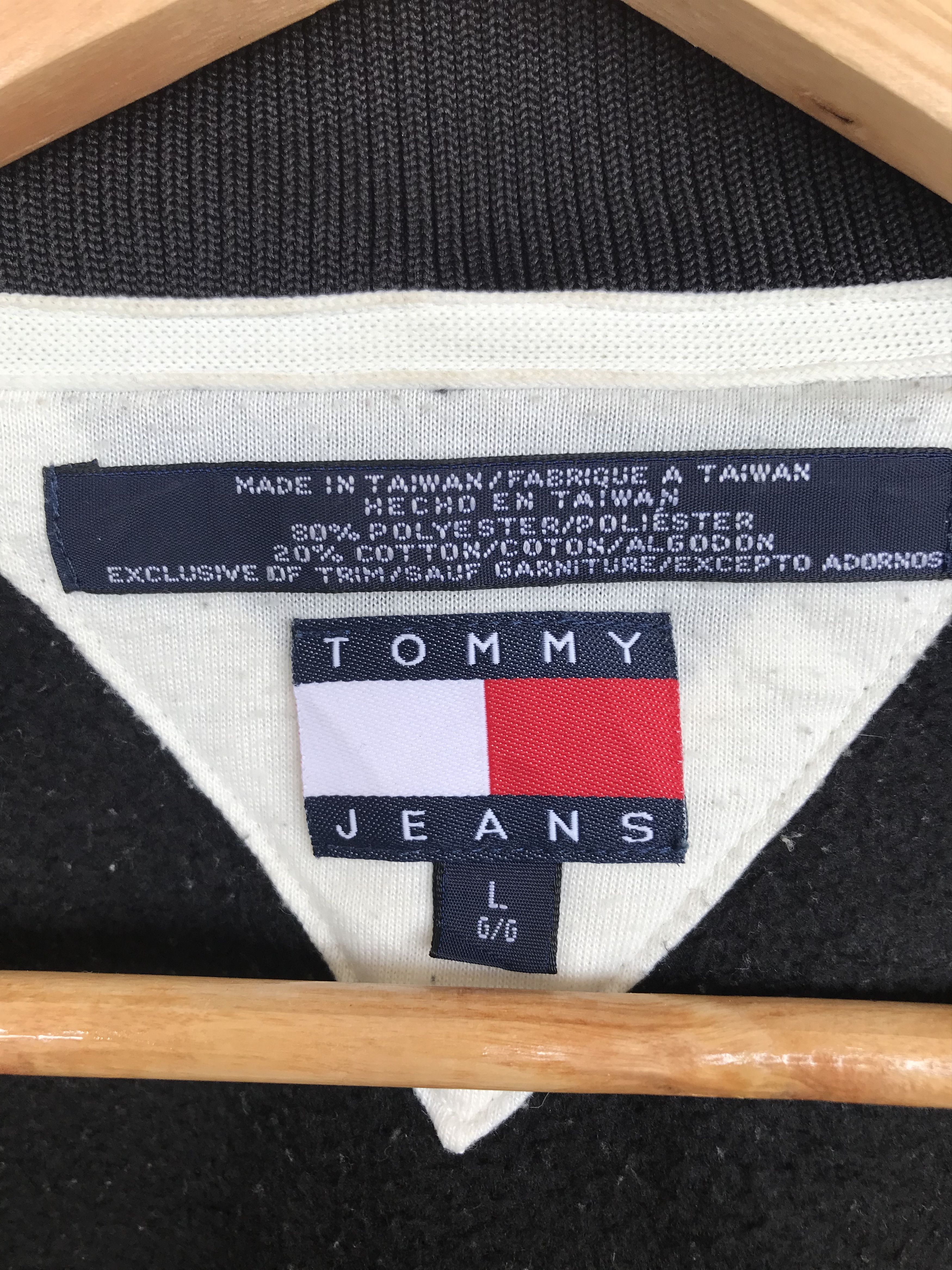 Tommy Hilfiger × Vintage Vintage Tommy Jeans Tommy Hilfiger Zipper Sweater Size US L / EU 52-54 / 3 - 10 Thumbnail
