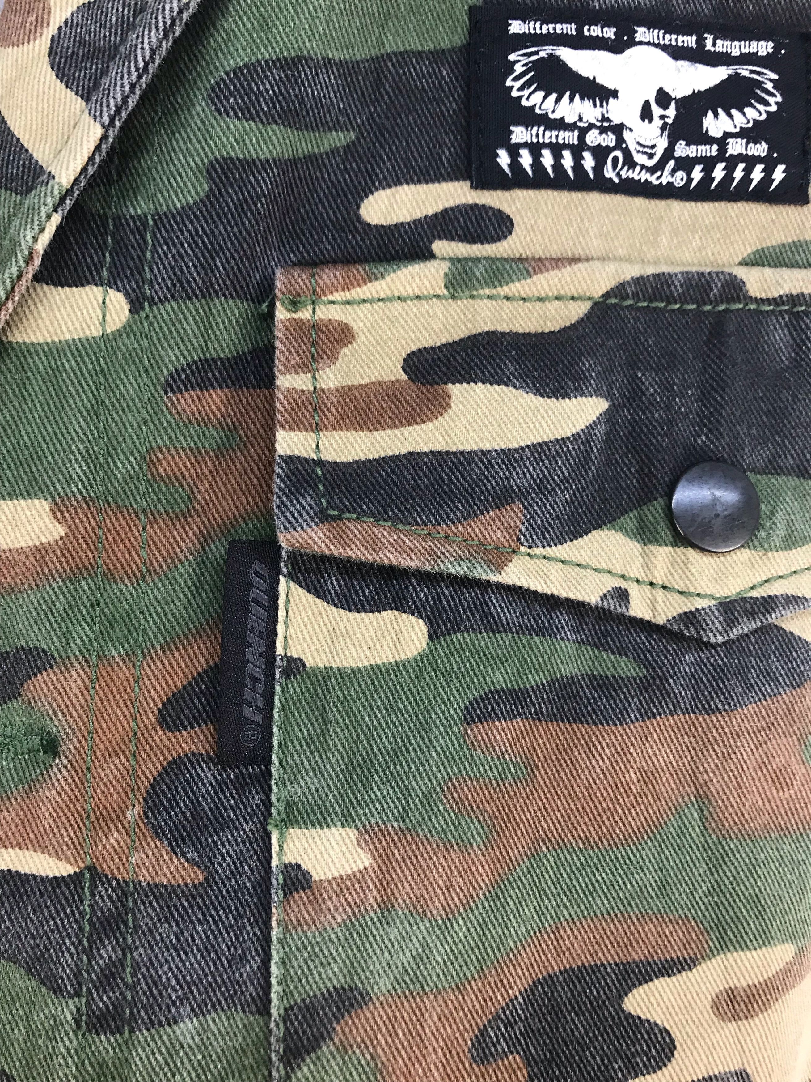 Japanese Brand QUENCH Camouflaged Military Field Jacket Size US L / EU 52-54 / 3 - 8 Thumbnail