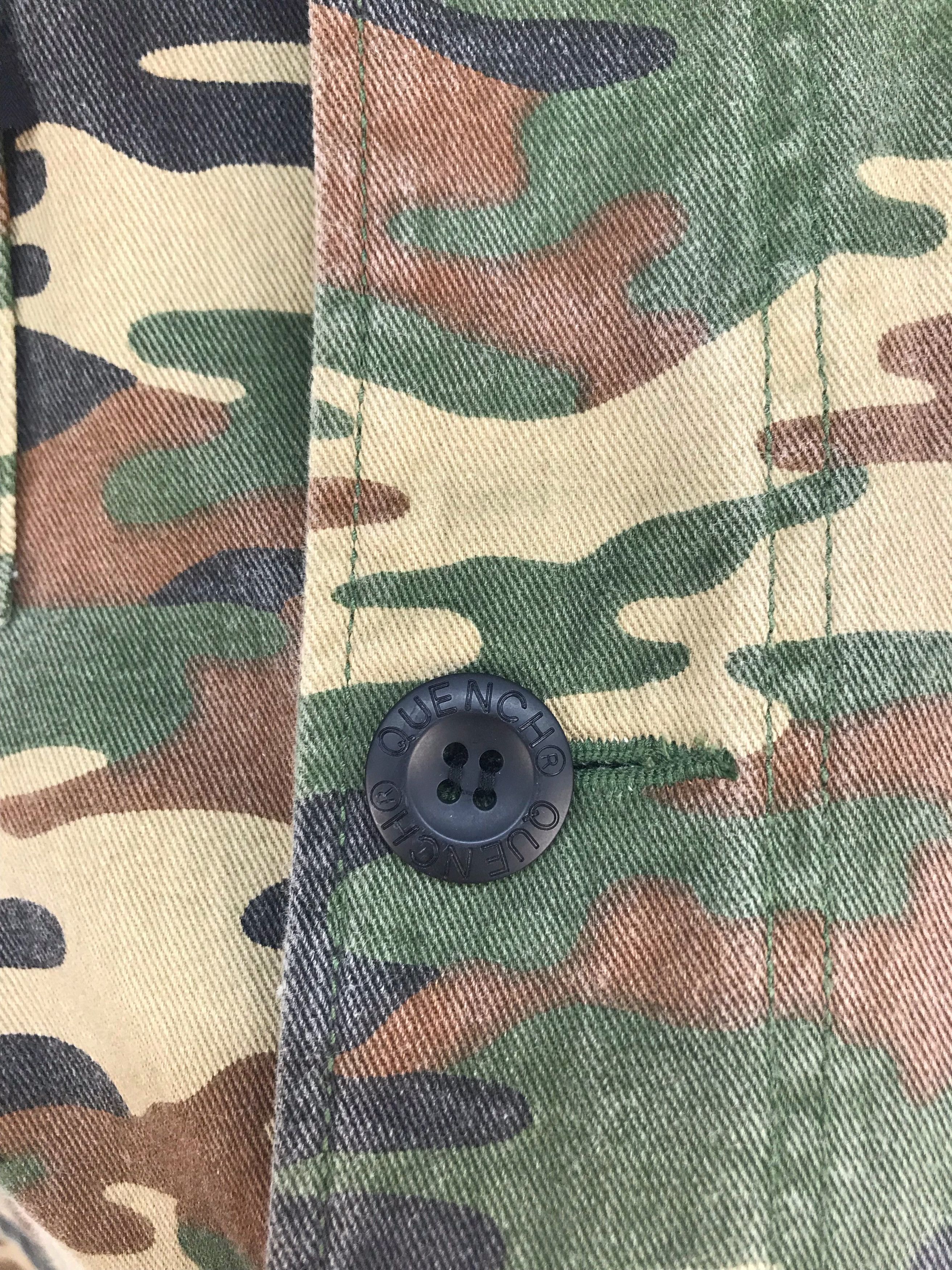 Japanese Brand QUENCH Camouflaged Military Field Jacket Size US L / EU 52-54 / 3 - 7 Thumbnail