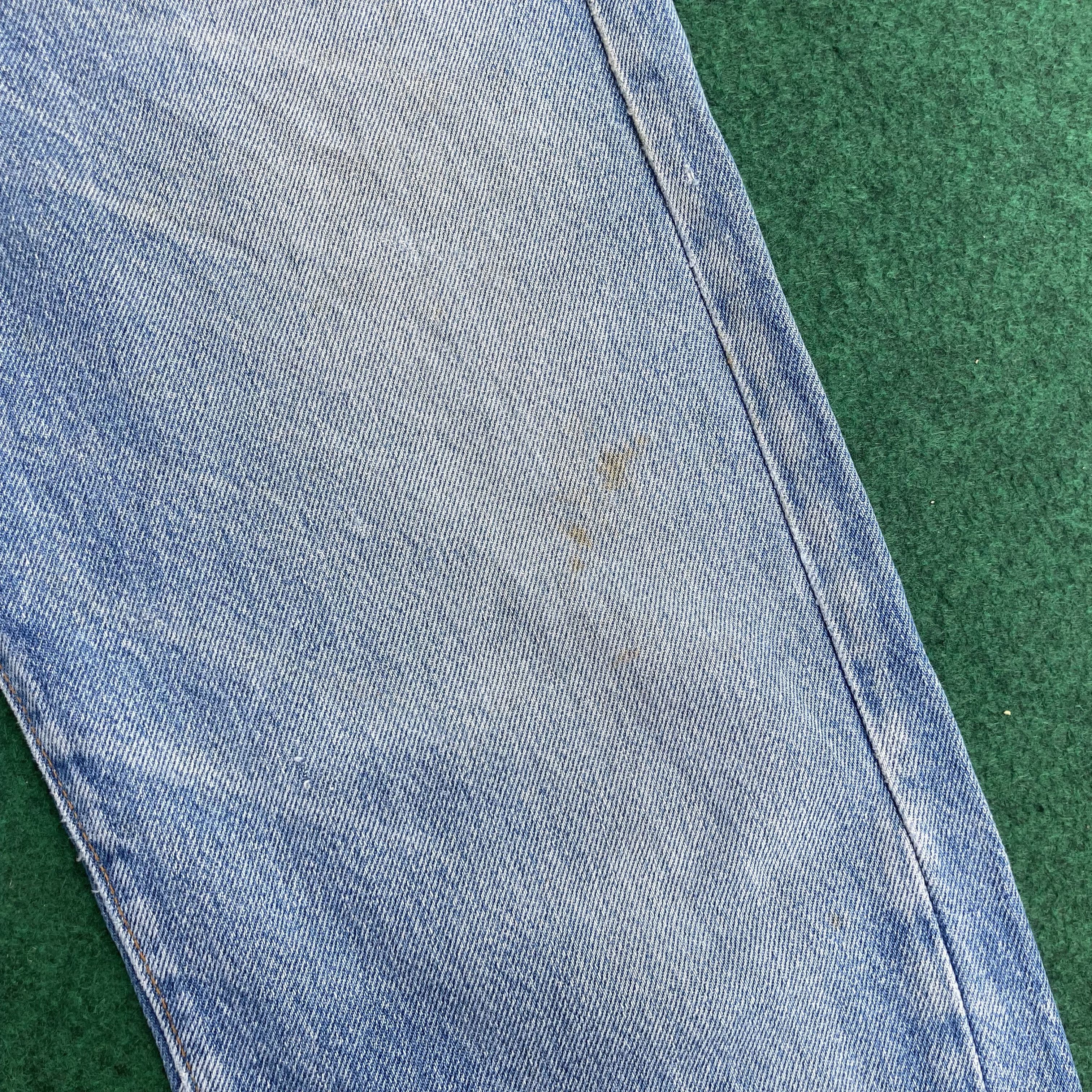 Levi's × Vintage Vtg Levis 501 Distressed Ripped Light Wash 80s Punk Jeans Size US 28 / EU 44 - 5 Thumbnail