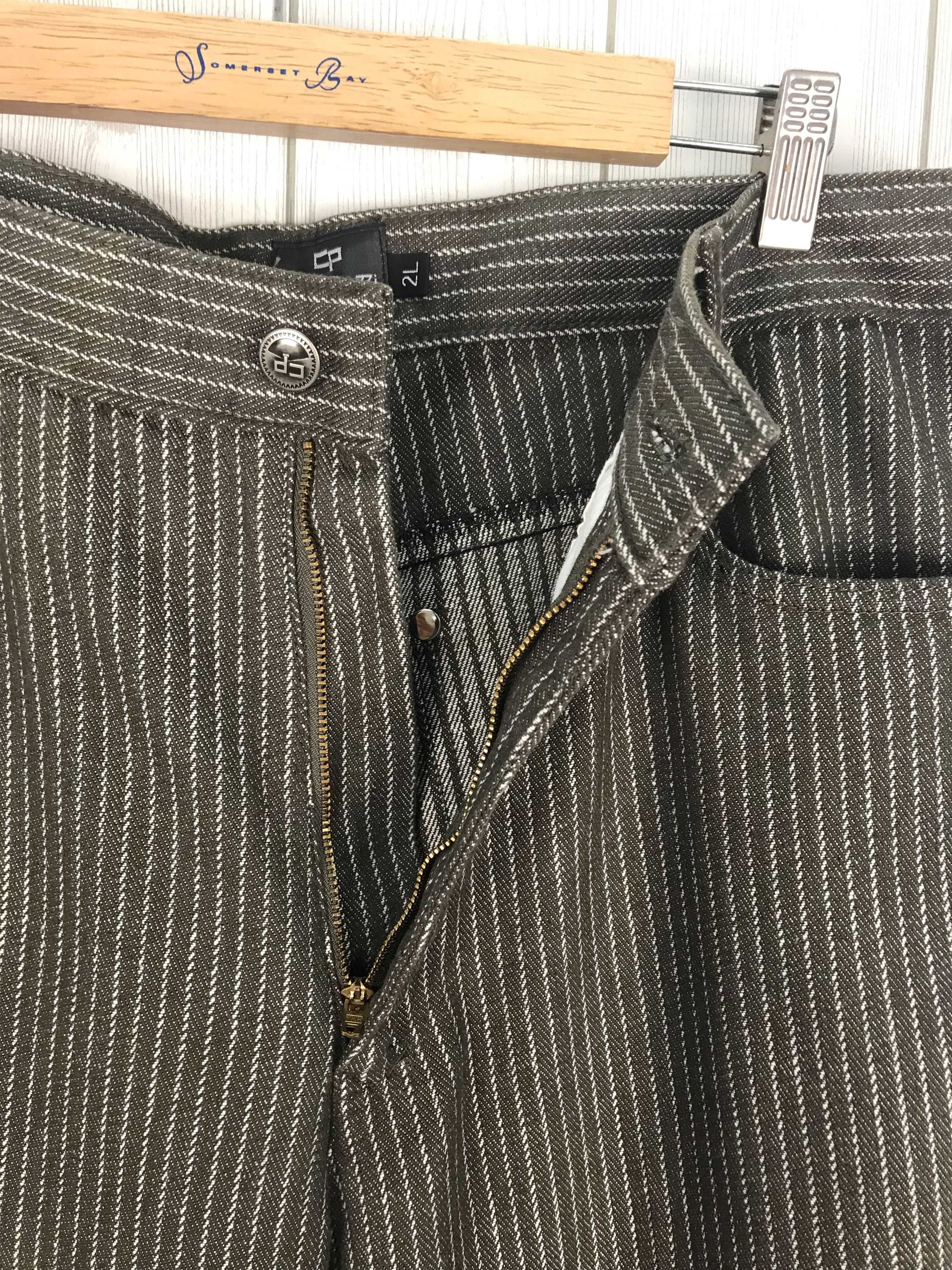 Carlo Palazzi Vintage CARLO PALAZZI Striped Denim Jeans Size US 34 / EU 50 - 13 Thumbnail