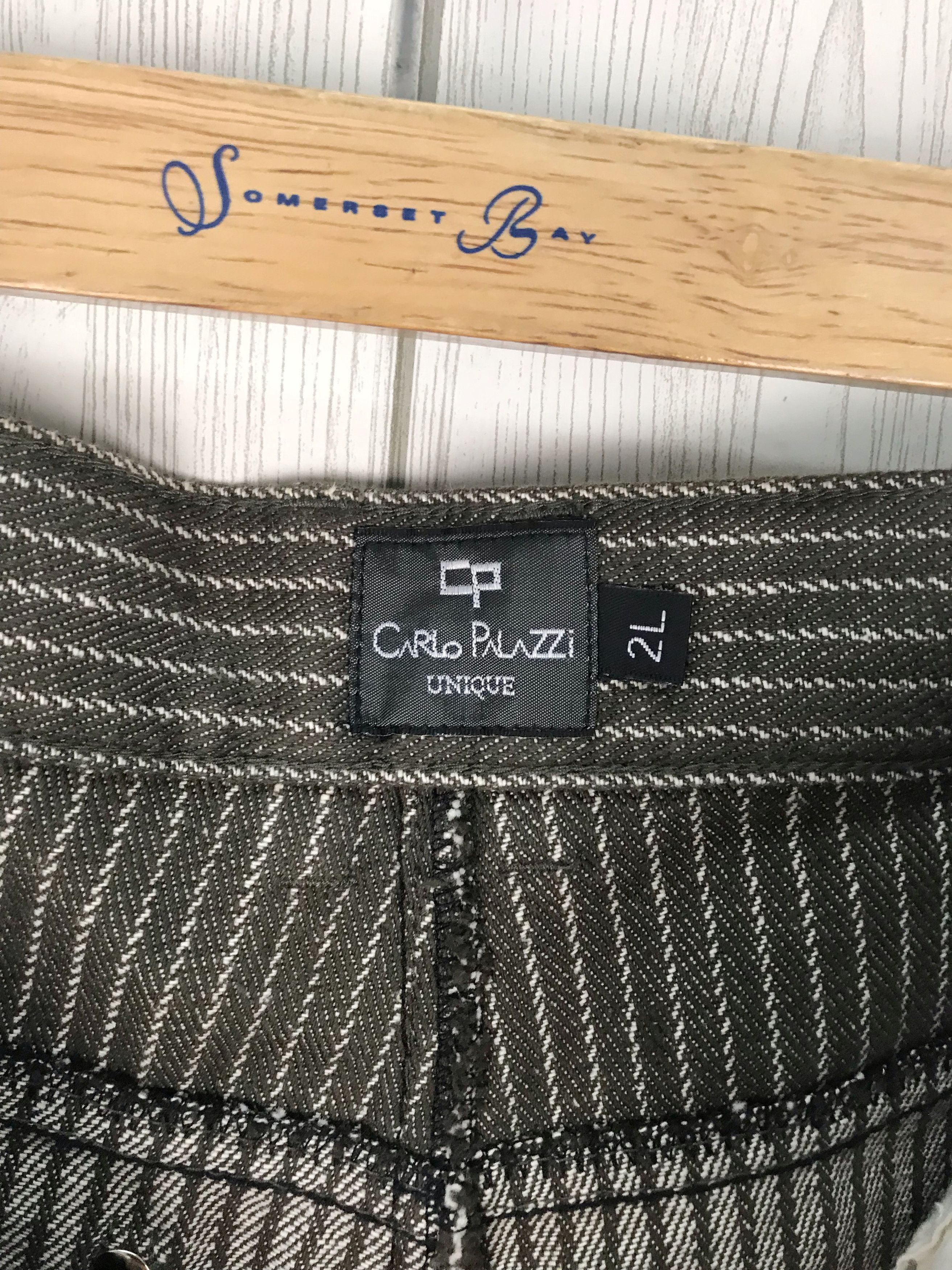 Carlo Palazzi Vintage CARLO PALAZZI Striped Denim Jeans Size US 34 / EU 50 - 14 Thumbnail