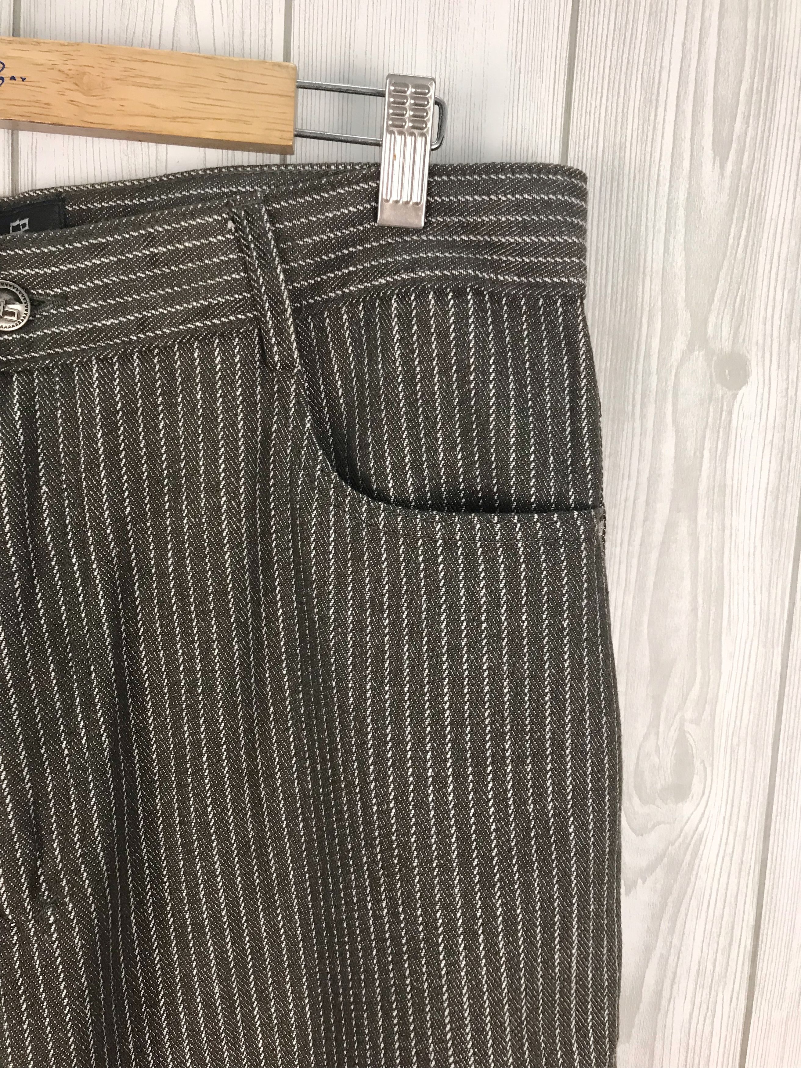 Carlo Palazzi Vintage CARLO PALAZZI Striped Denim Jeans Size US 34 / EU 50 - 4 Thumbnail