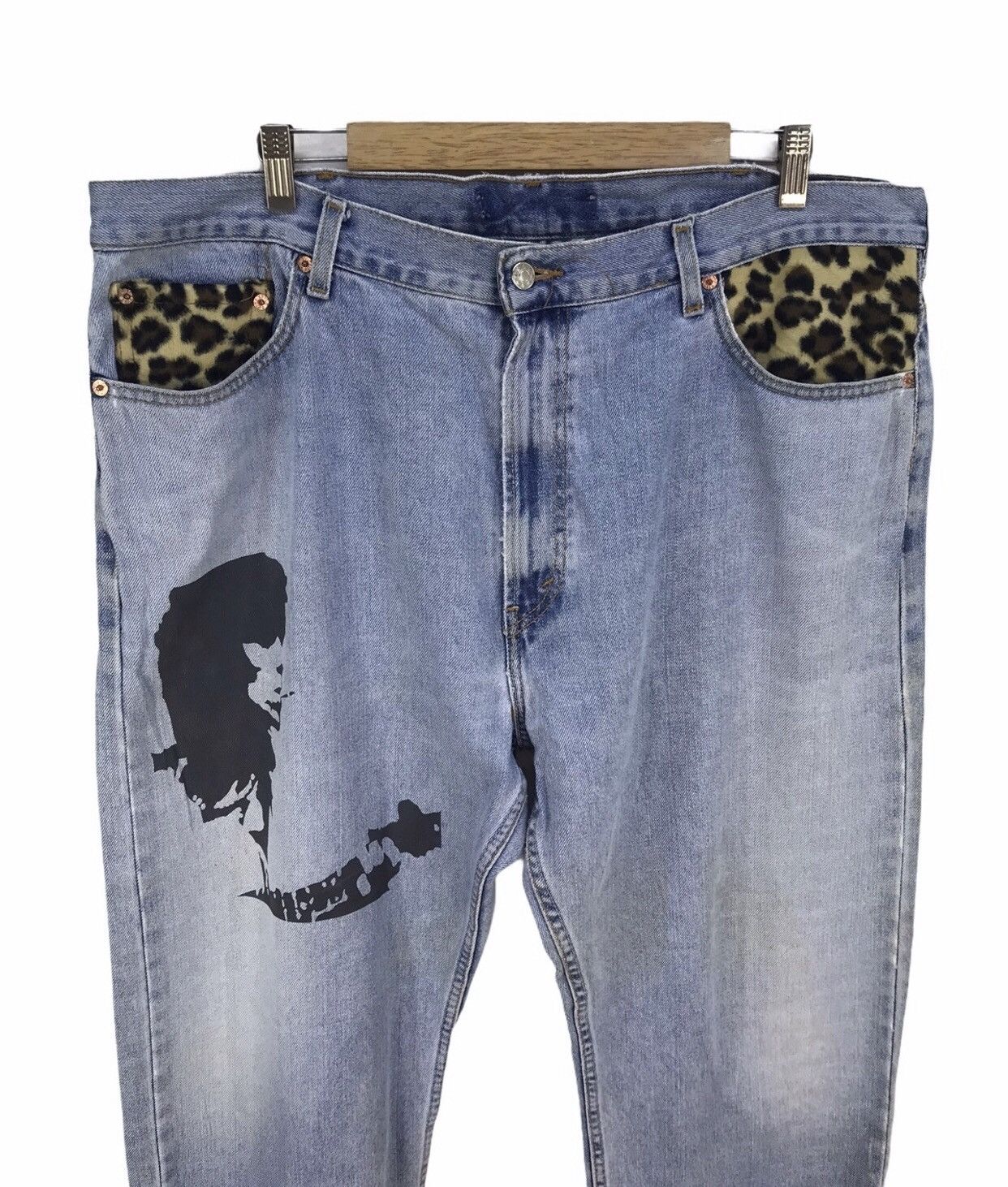 Levi's Vintage Levis Reconstructed/Custom By No 5 Jeans Mick Jagger Size US 39 - 1 Thumbnail
