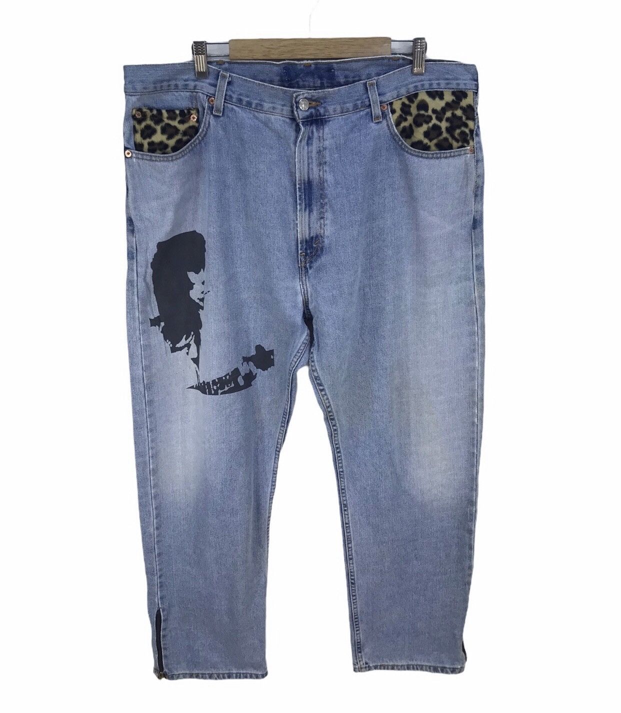 Levi's Vintage Levis Reconstructed/Custom By No 5 Jeans Mick Jagger Size US 39 - 7 Thumbnail
