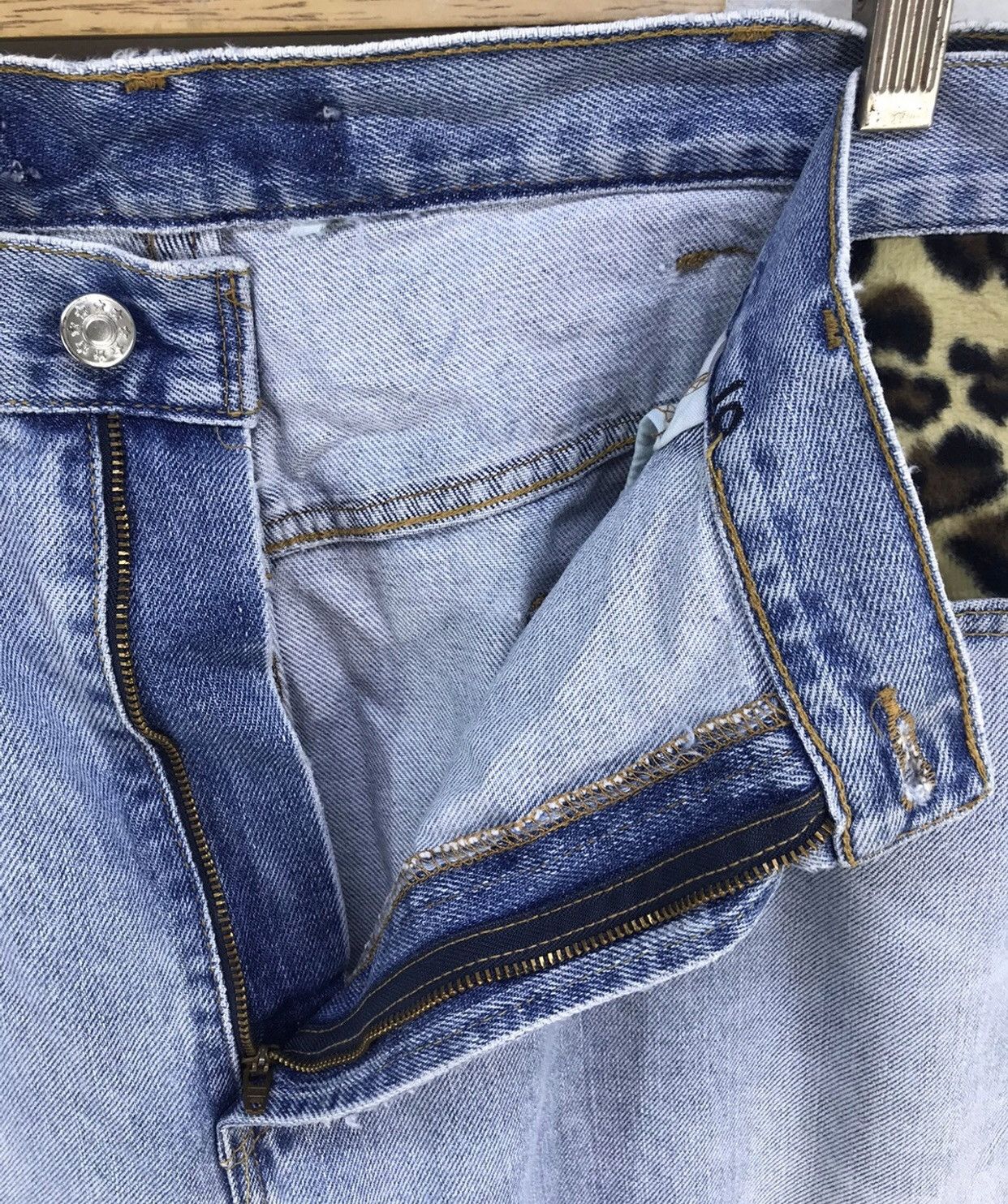 Levi's Vintage Levis Reconstructed/Custom By No 5 Jeans Mick Jagger Size US 39 - 10 Thumbnail
