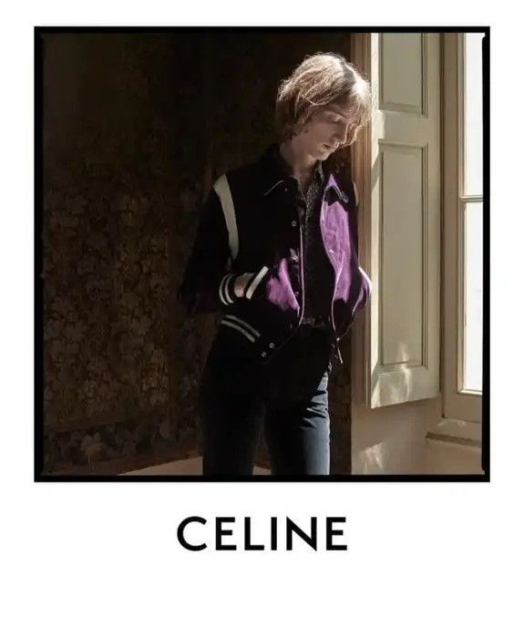 CELINE PURPLE VELVET TEDDY JACKET