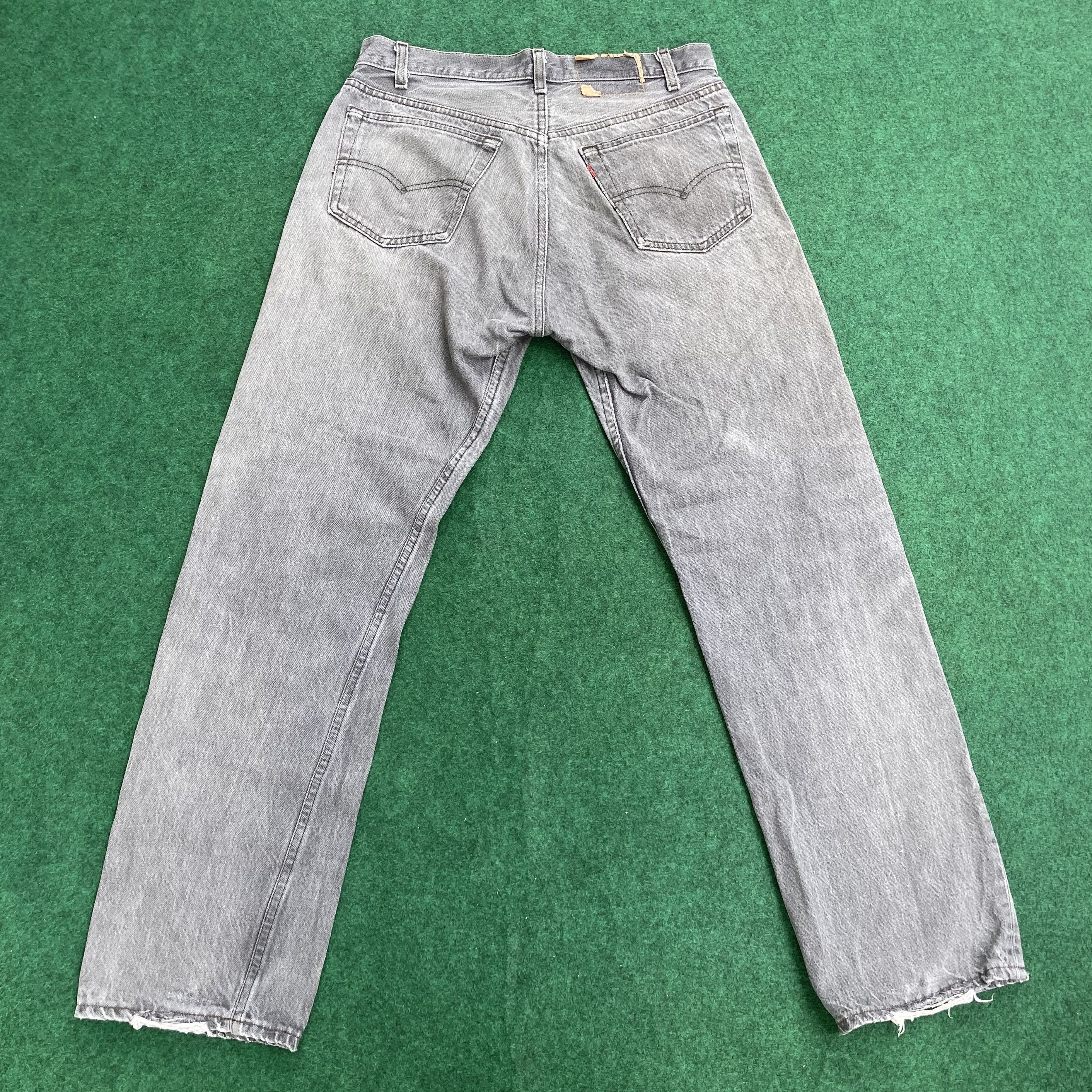 Levi's × Vintage Vtg Levis 501 Distressed Ripped 30 Light Wash Grunge Jeans Size US 30 / EU 46 - 11 Thumbnail