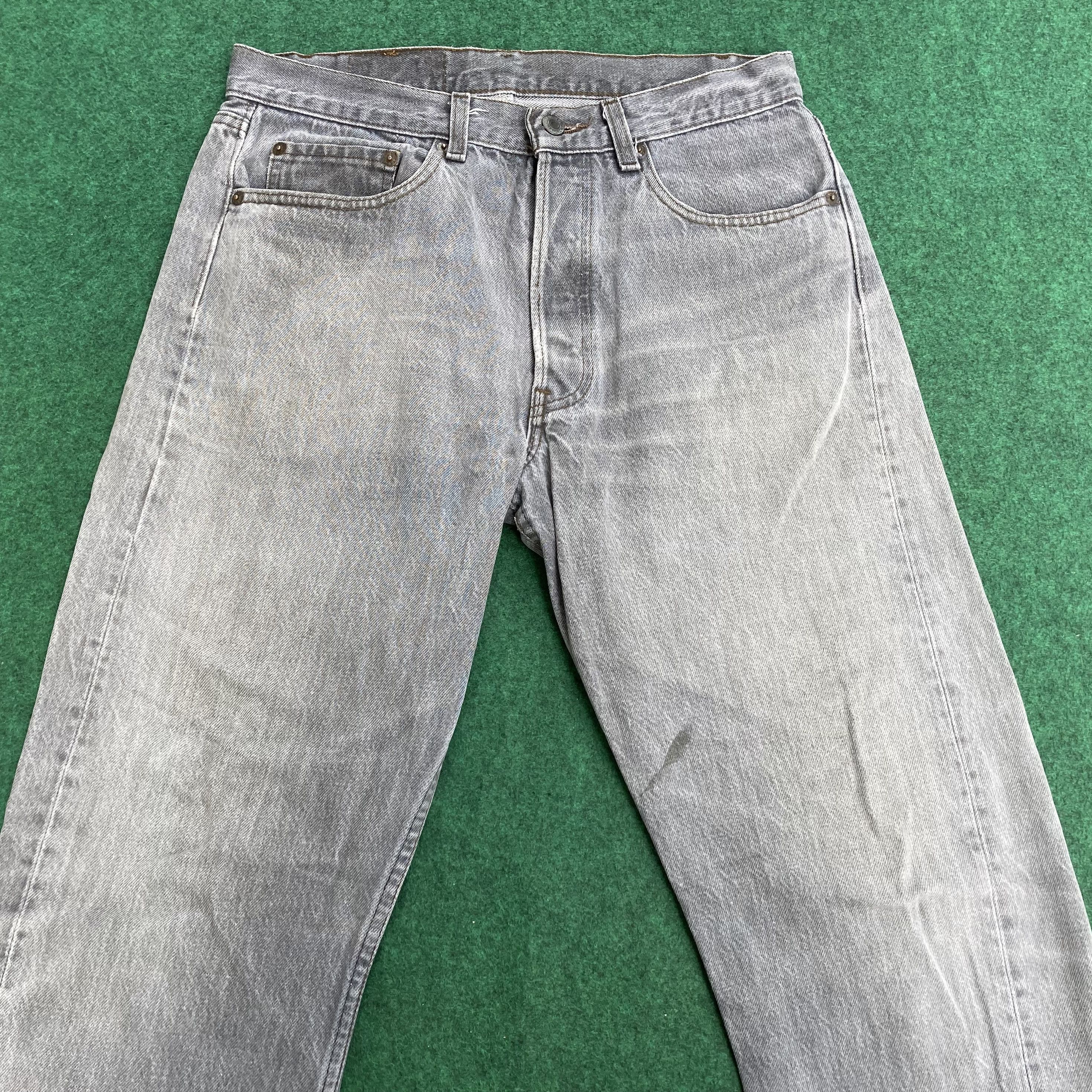 Levi's × Vintage Vtg Levis 501 Distressed Ripped 30 Light Wash Grunge Jeans Size US 30 / EU 46 - 3 Thumbnail