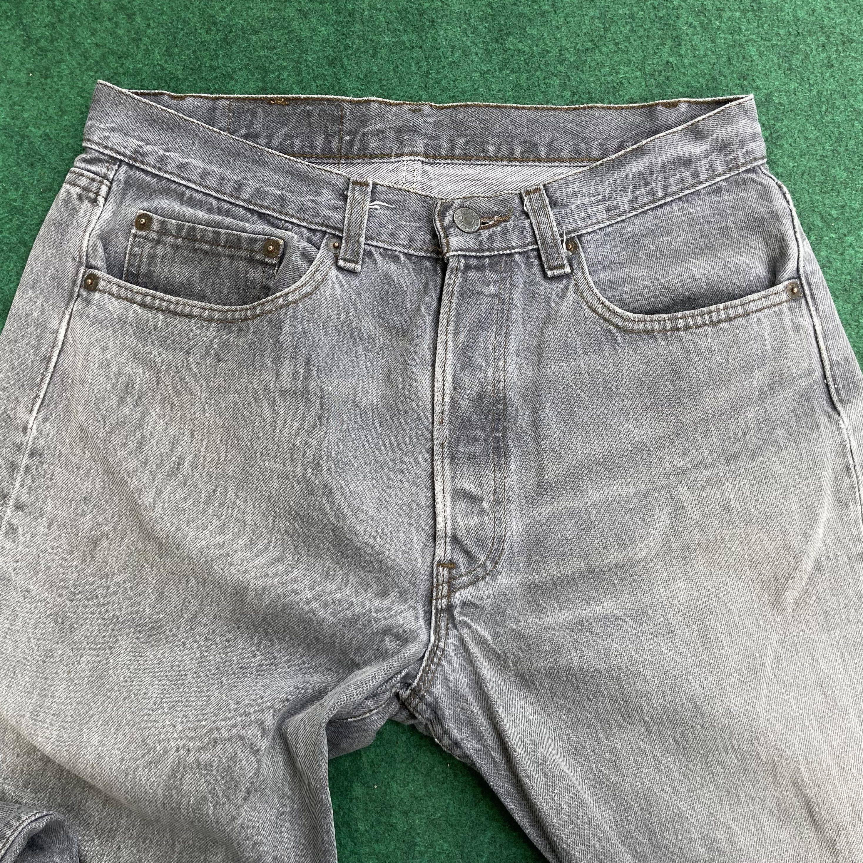 Levi's × Vintage Vtg Levis 501 Distressed Ripped 30 Light Wash Grunge Jeans Size US 30 / EU 46 - 4 Thumbnail