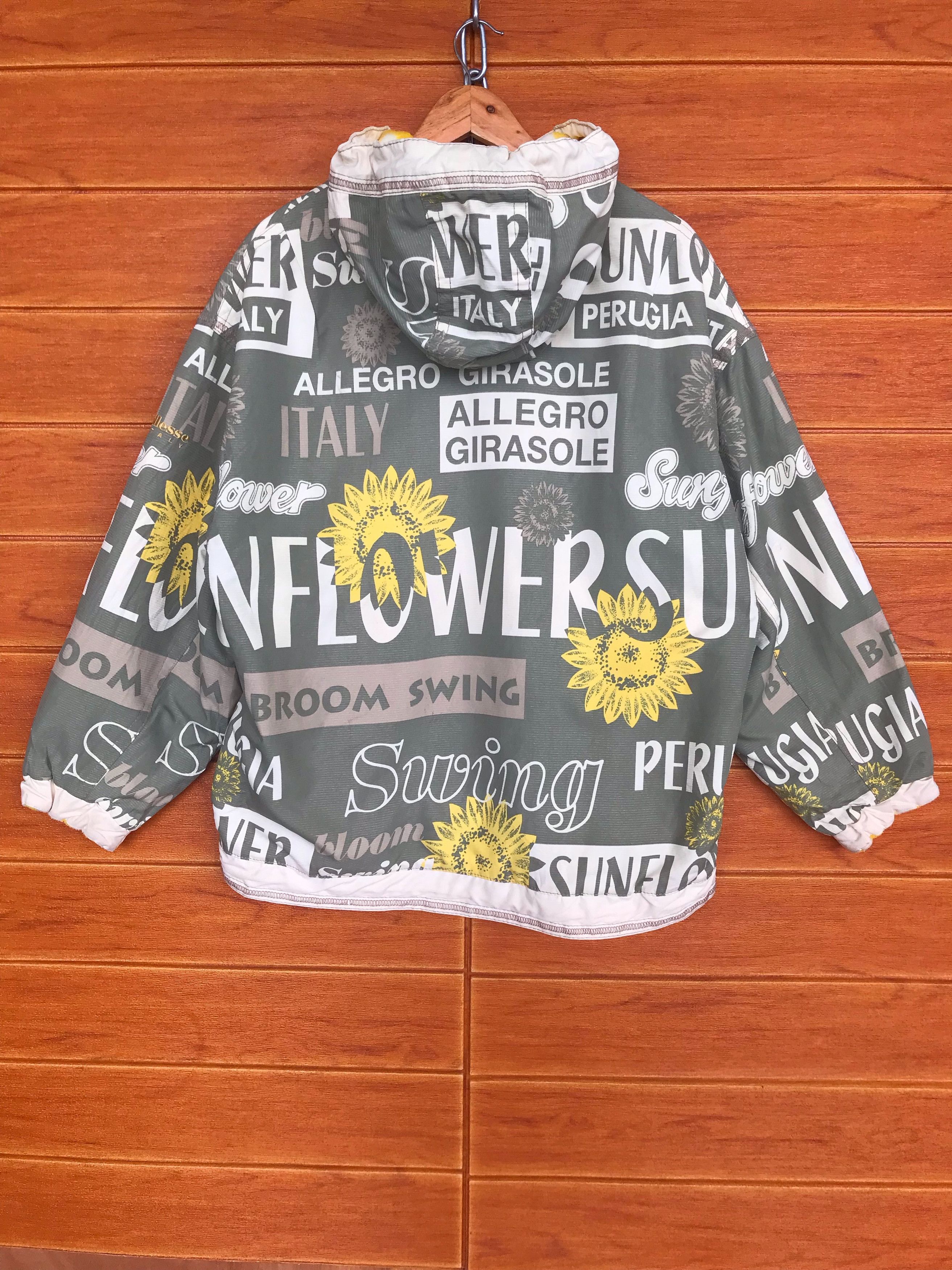 Ellesse Vintage 90s ELLESSE SUNFLOWER Reversible Jacket Size US L / EU 52-54 / 3 - 7 Thumbnail