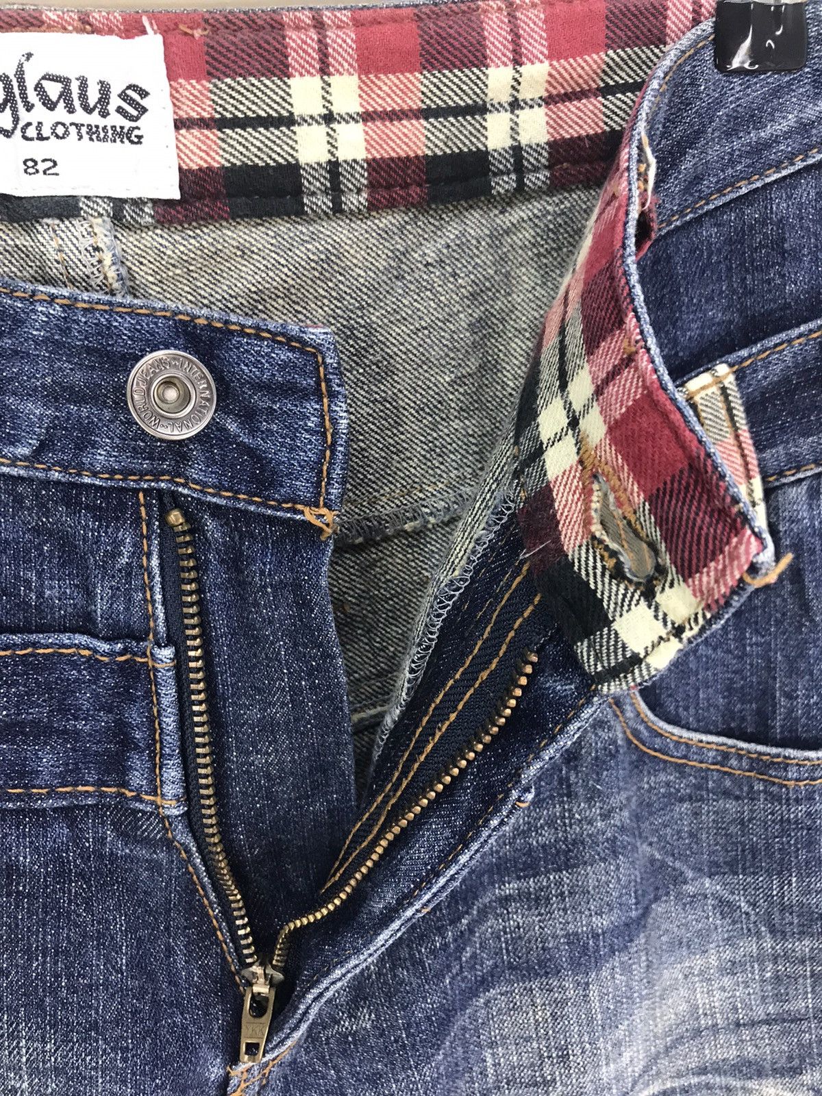 Comme des Garcons × Undercover Japanese Brand Double Waist Denim Jeans Nice Size US 31 - 11 Thumbnail