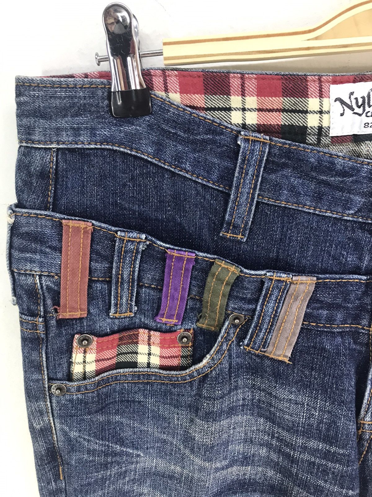 Comme des Garcons × Undercover Japanese Brand Double Waist Denim Jeans Nice Size US 31 - 7 Thumbnail