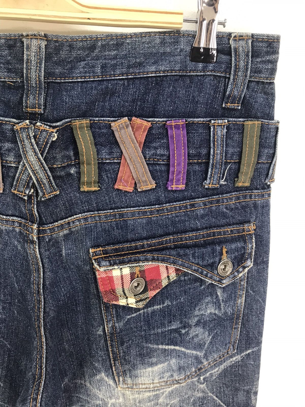 Comme des Garcons × Undercover Japanese Brand Double Waist Denim Jeans Nice Size US 31 - 10 Thumbnail