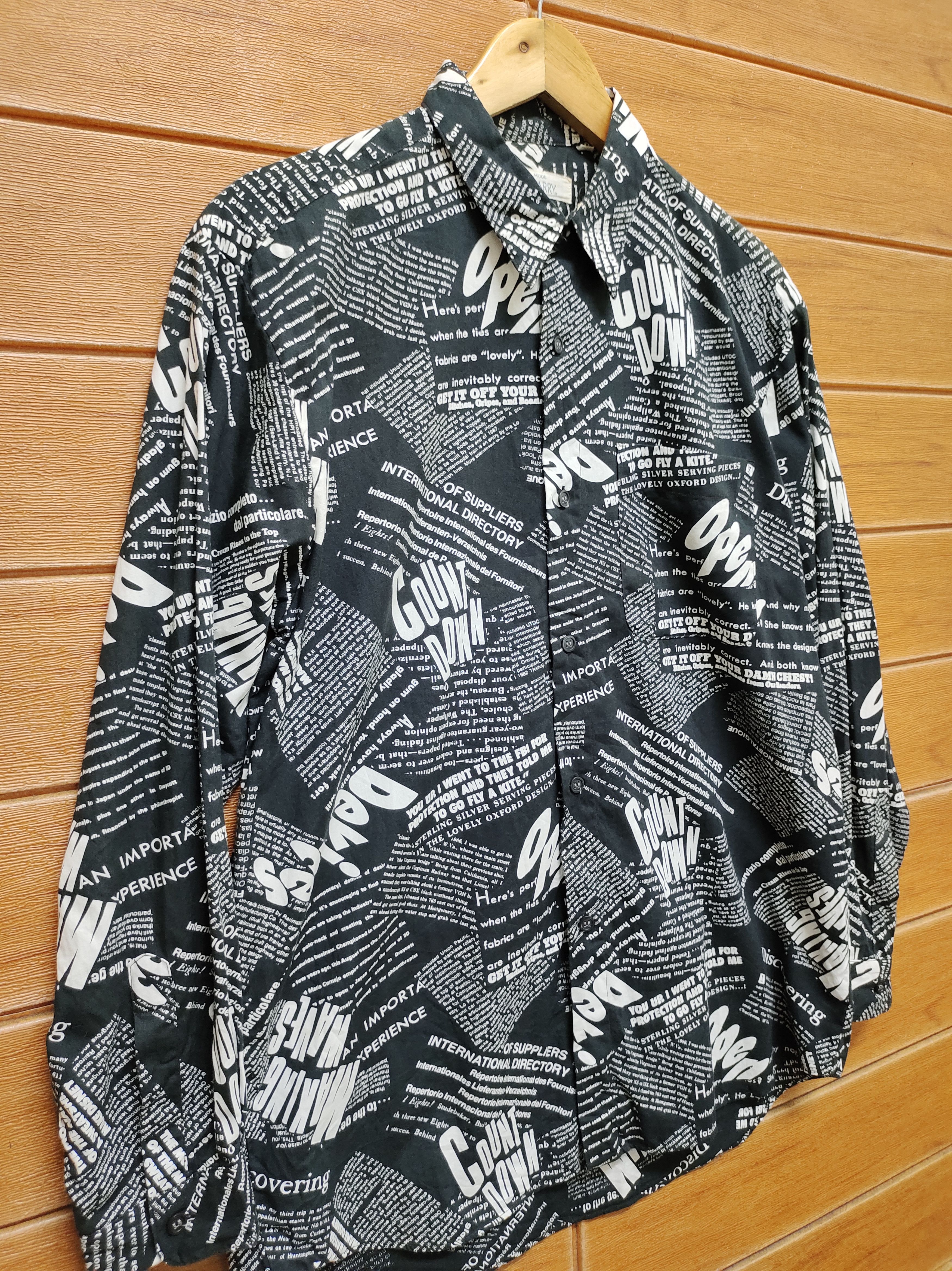 Japanese Brand 🇯🇵 Vintage Idolharry Japan Poem Shirt Size US M / EU 48-50 / 2 - 3 Thumbnail