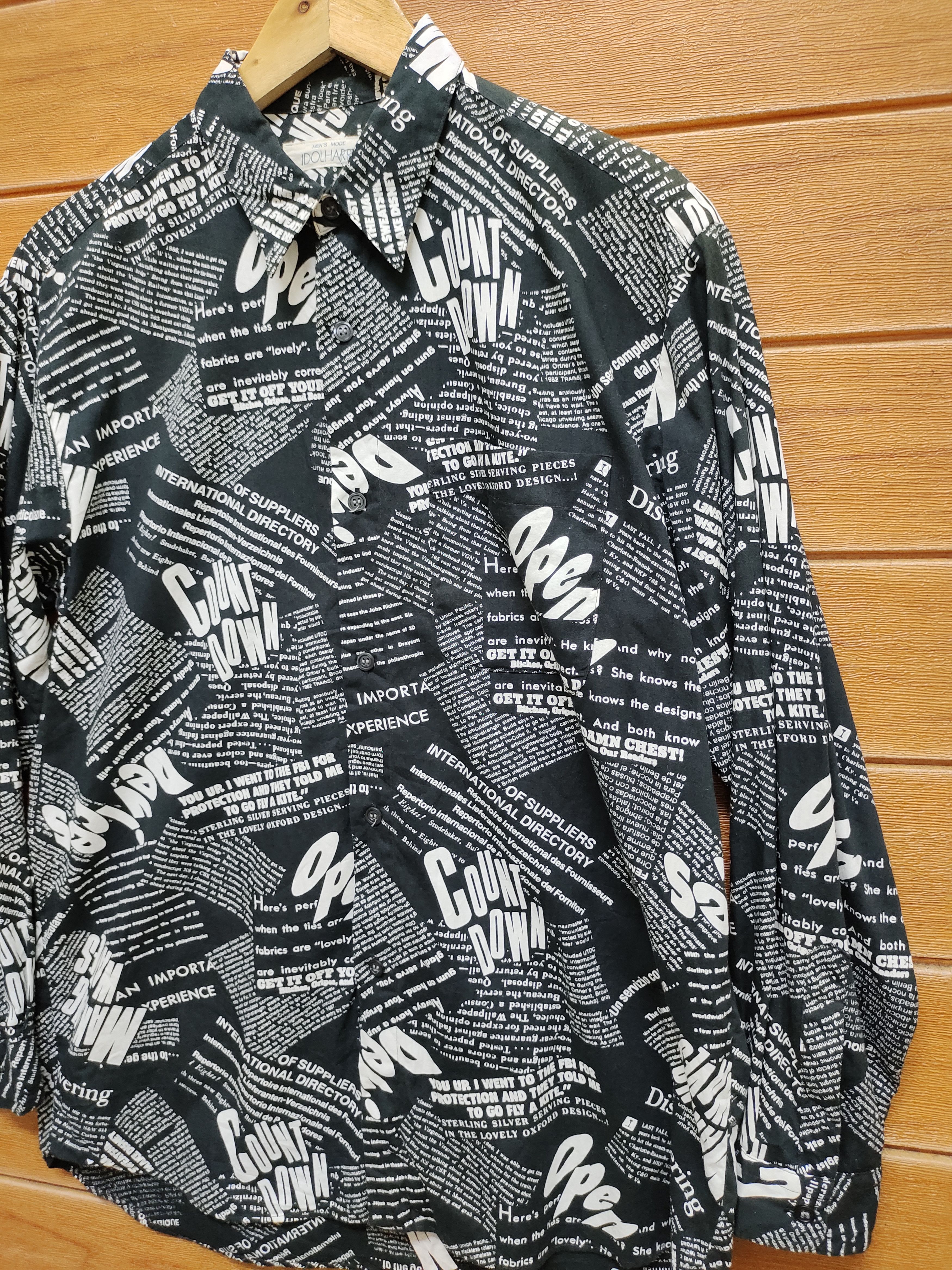 Japanese Brand 🇯🇵 Vintage Idolharry Japan Poem Shirt Size US M / EU 48-50 / 2 - 4 Thumbnail