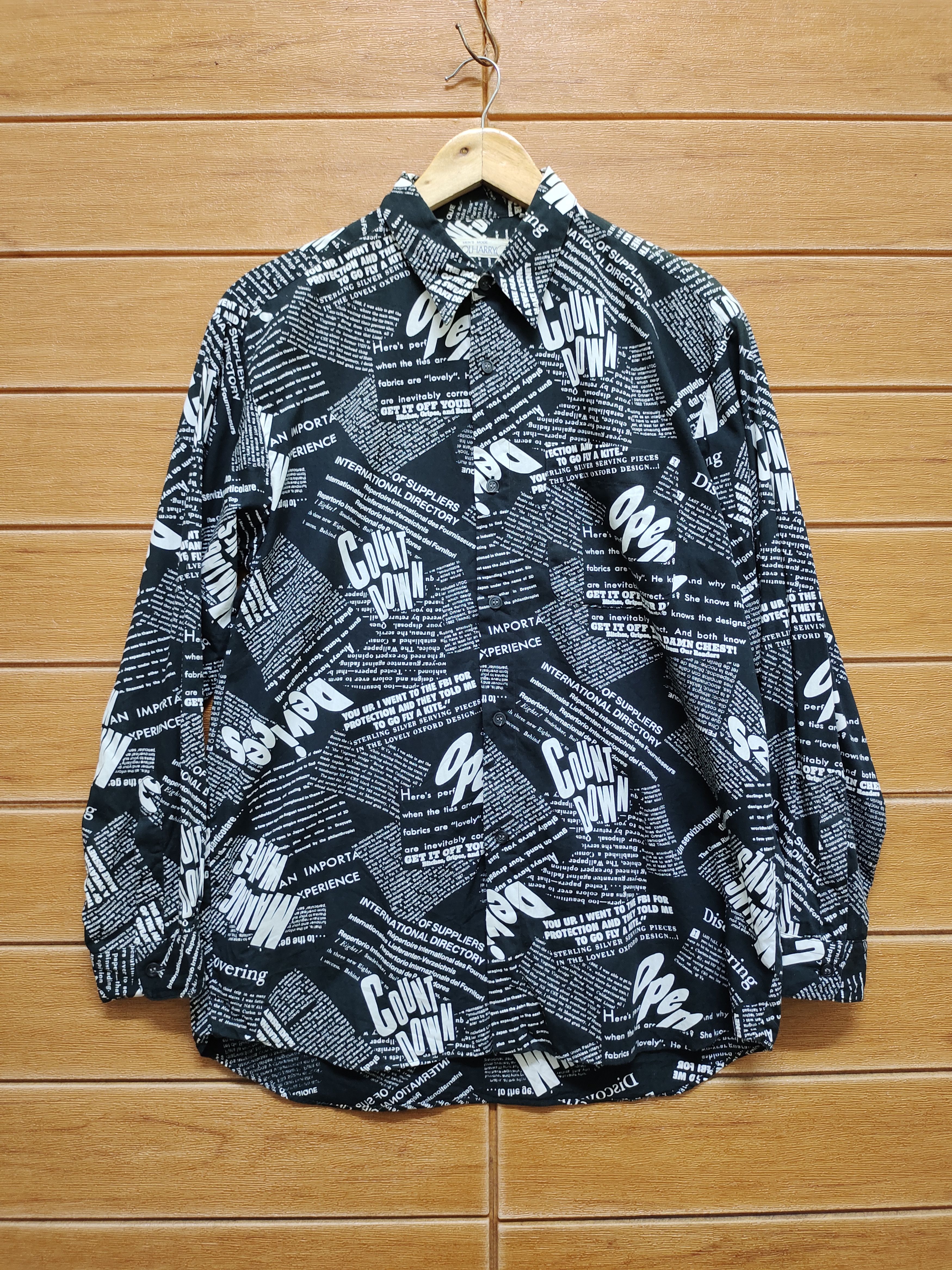 Japanese Brand 🇯🇵 Vintage Idolharry Japan Poem Shirt Size US M / EU 48-50 / 2 - 2 Thumbnail