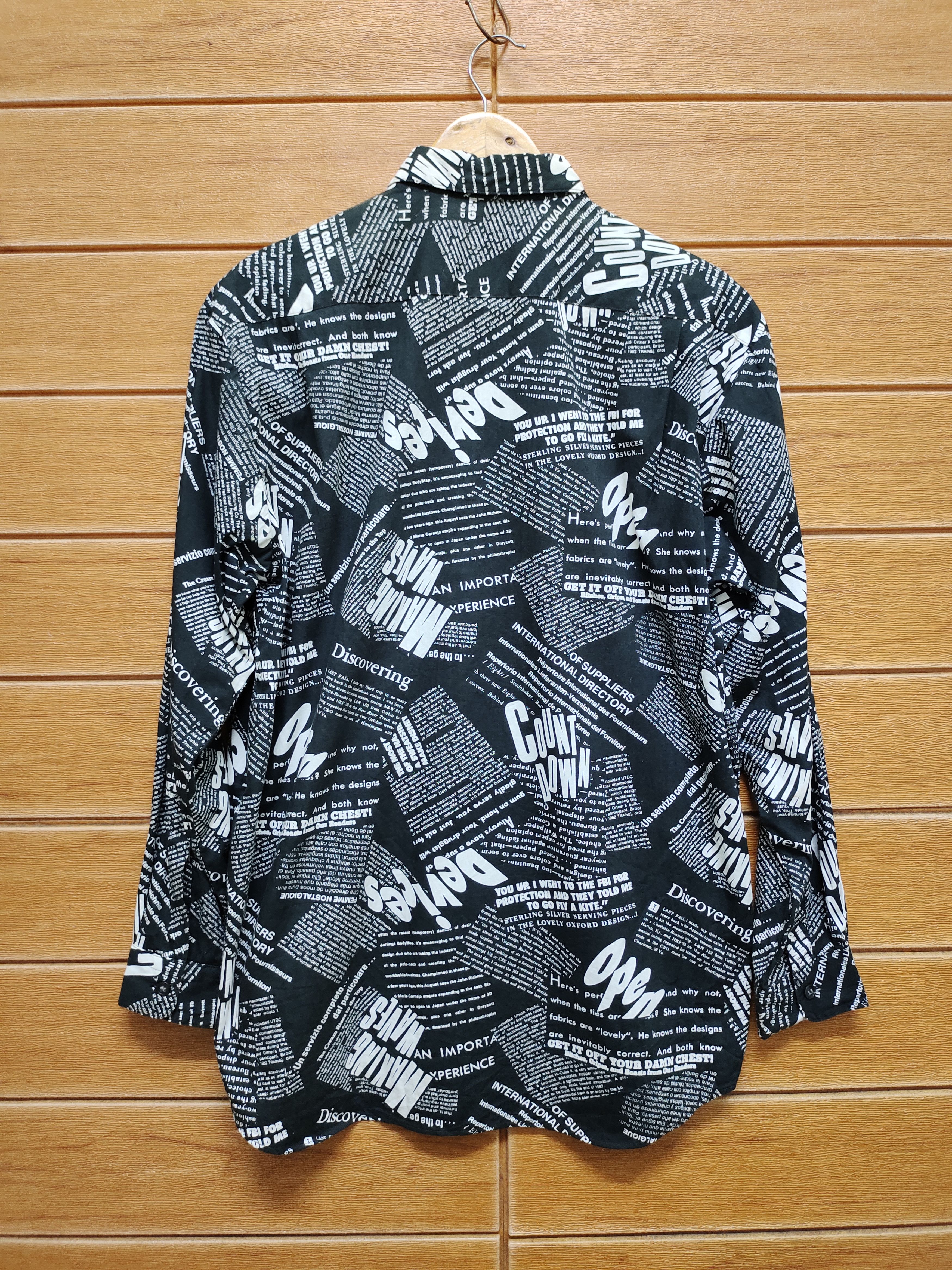 Japanese Brand 🇯🇵 Vintage Idolharry Japan Poem Shirt Size US M / EU 48-50 / 2 - 9 Thumbnail