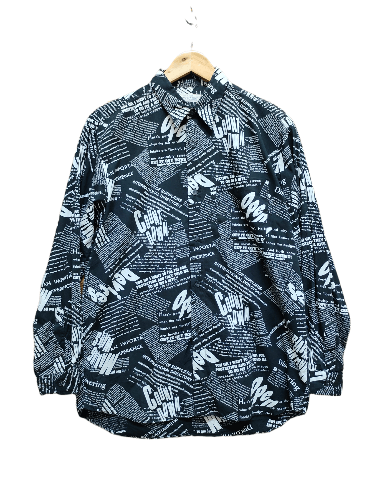 Japanese Brand 🇯🇵 Vintage Idolharry Japan Poem Shirt Size US M / EU 48-50 / 2 - 1 Thumbnail