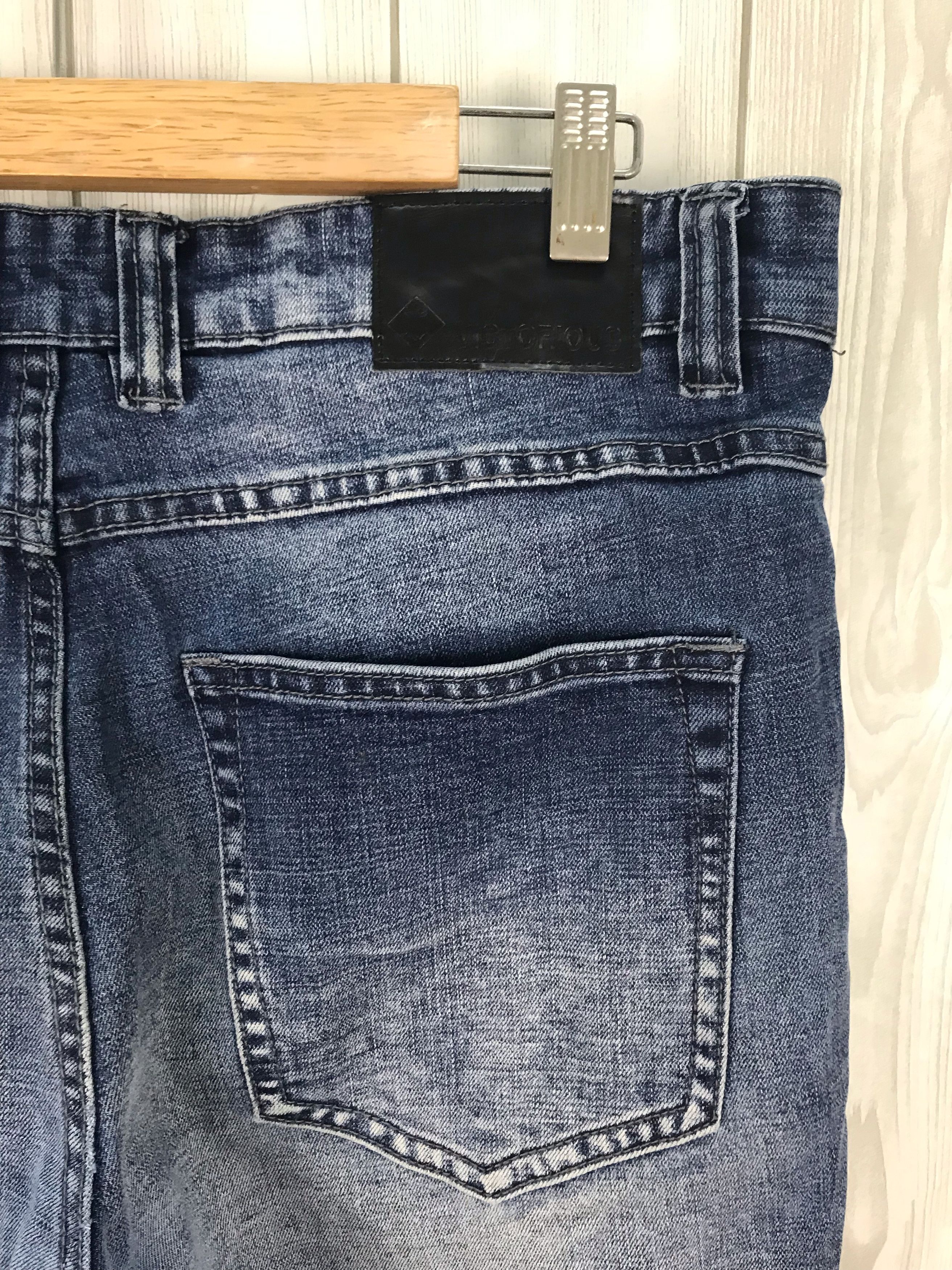 Affliction Japanese Brand VICTORIOUS Distressed Biker Denim Jeans Size US 34 / EU 50 - 12 Thumbnail