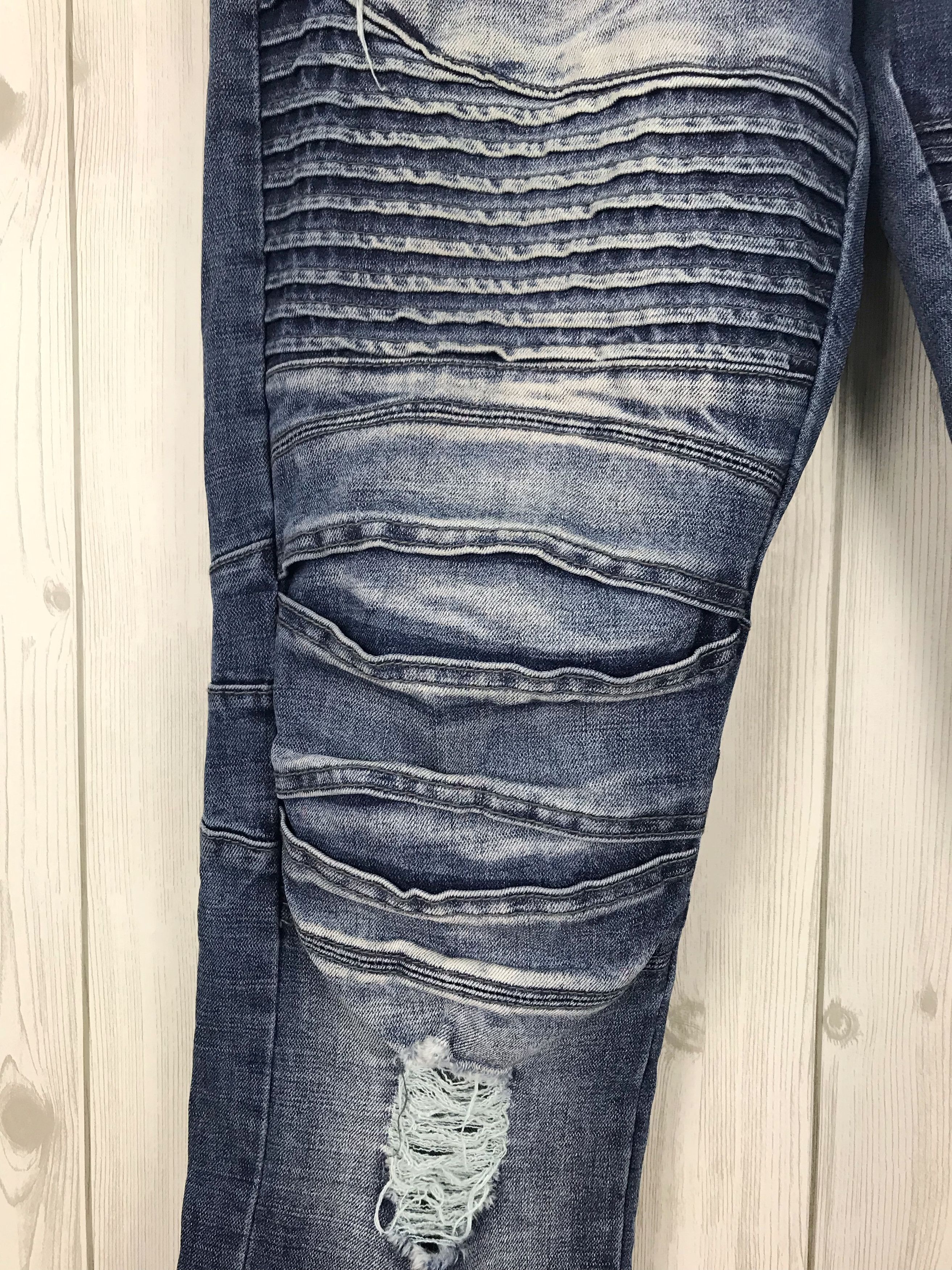 Affliction Japanese Brand VICTORIOUS Distressed Biker Denim Jeans Size US 34 / EU 50 - 5 Thumbnail