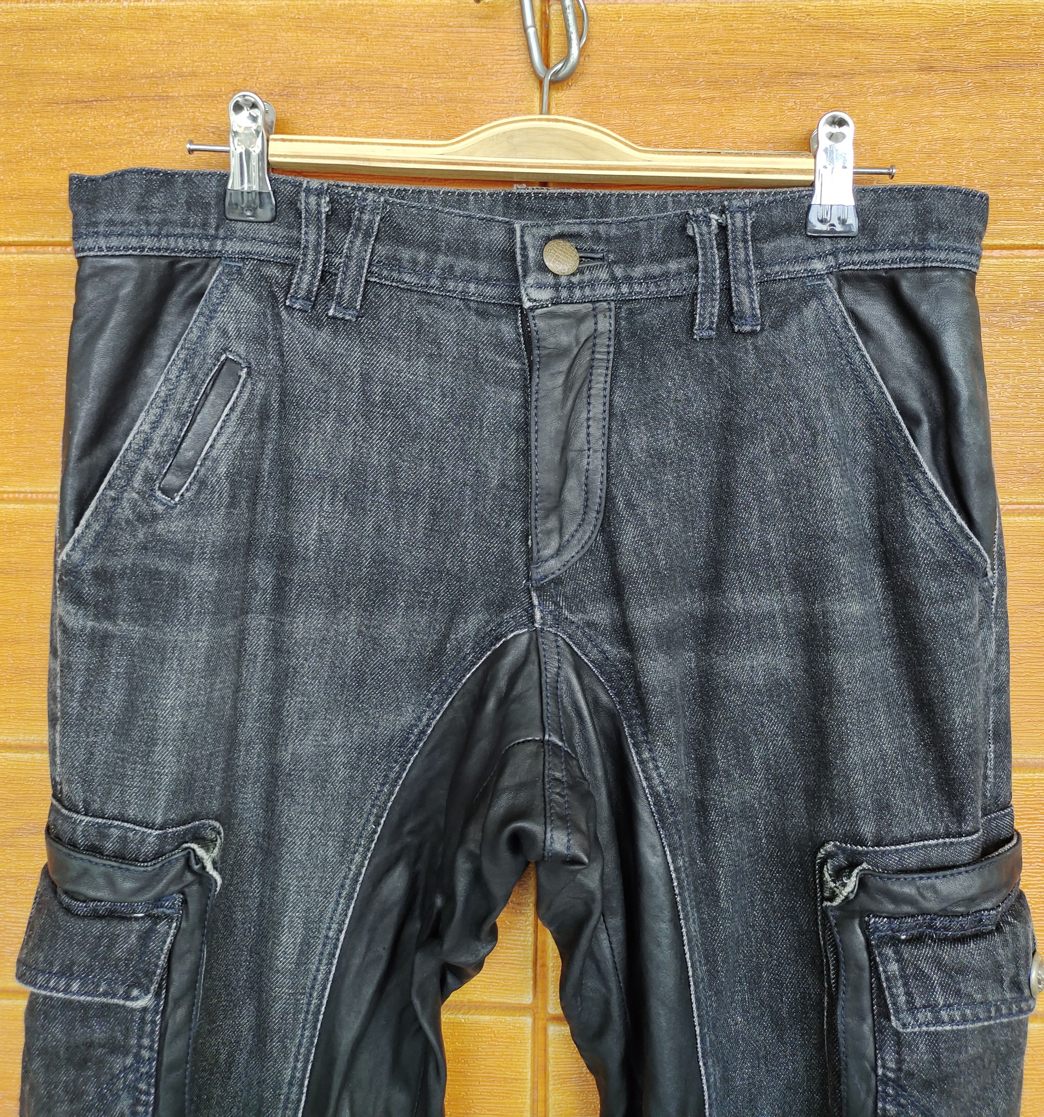 Japanese Brand Japanese Brand PRIGS Hybrid Denim Cargo Pants Size US 31 - 3 Thumbnail