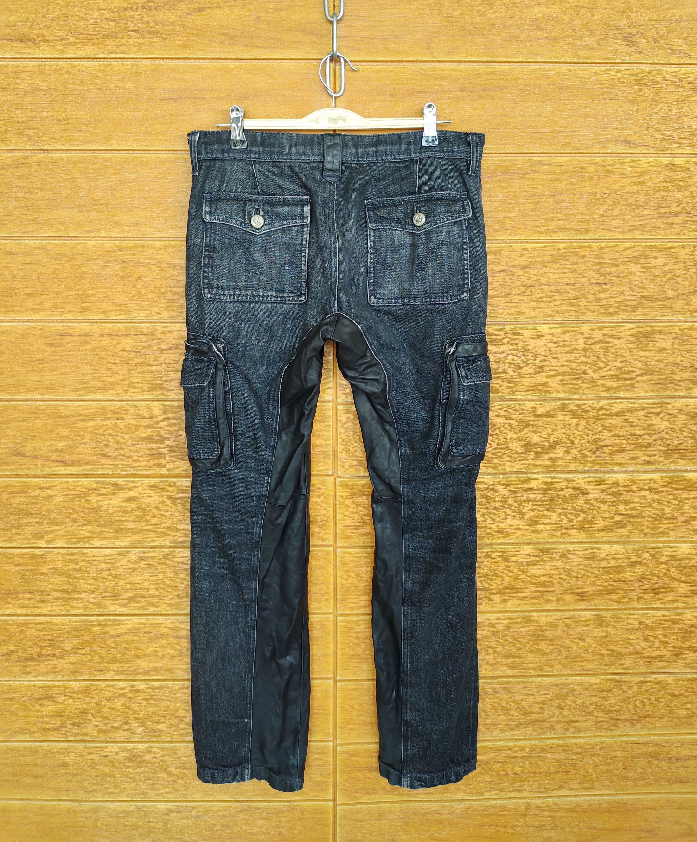 Japanese Brand Japanese Brand PRIGS Hybrid Denim Cargo Pants Size US 31 - 14 Thumbnail