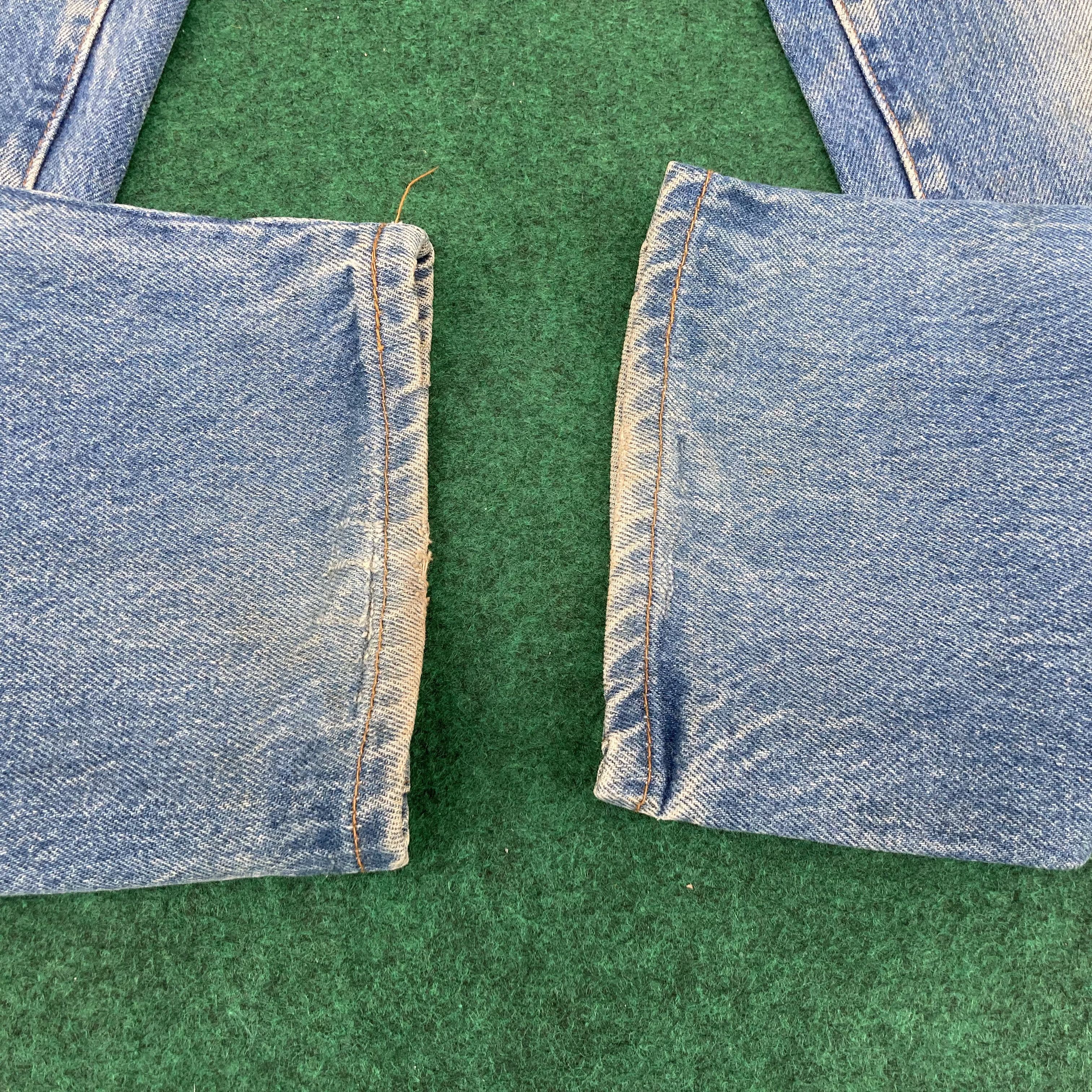 Levi's × Vintage Vtg Levis 501 26501 Distressed Ripped Light Wash Punk Jeans Size US 29 - 6 Thumbnail