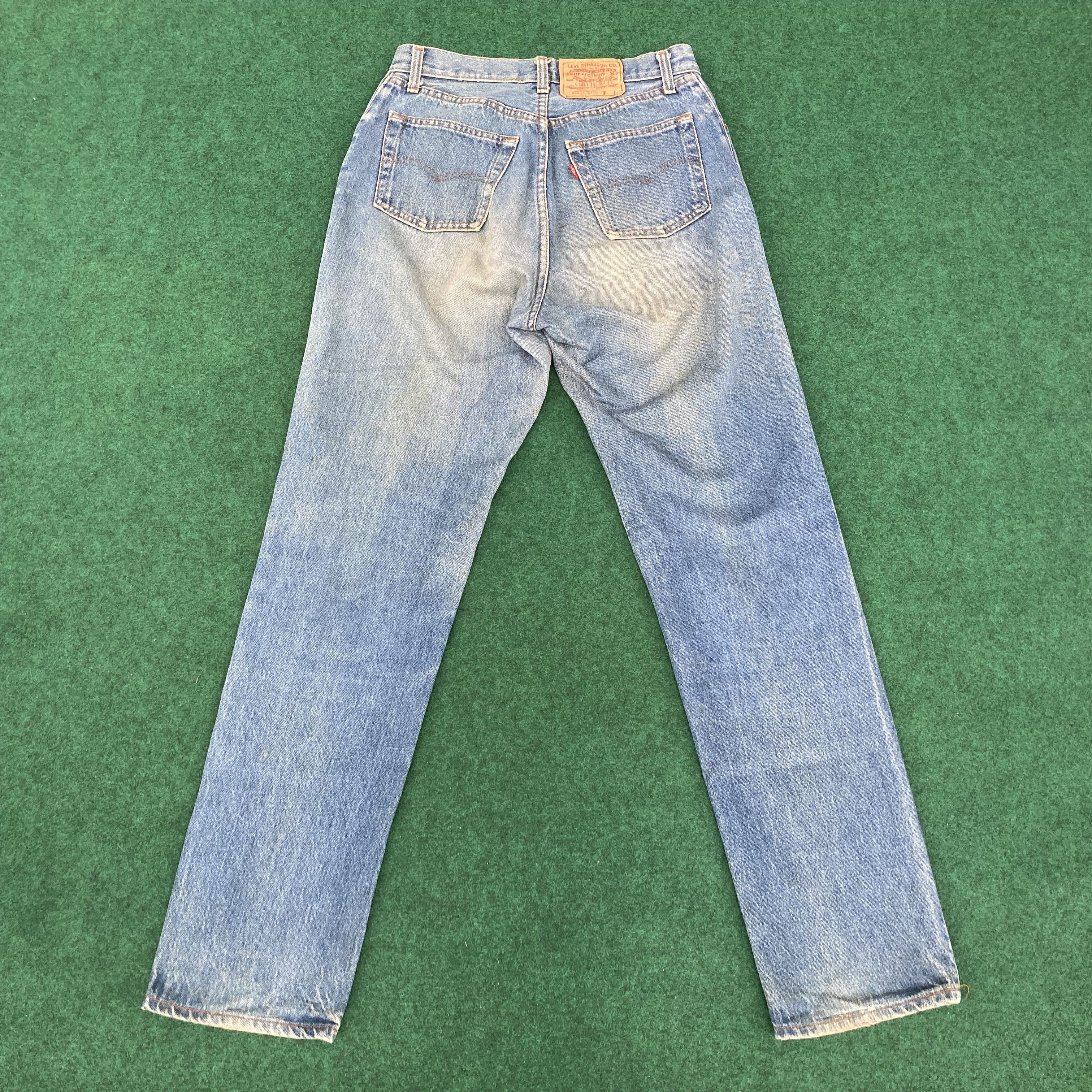 Levi's × Vintage Vtg Levis 501 26501 Distressed Ripped Light Wash Punk Jeans Size US 29 - 9 Thumbnail